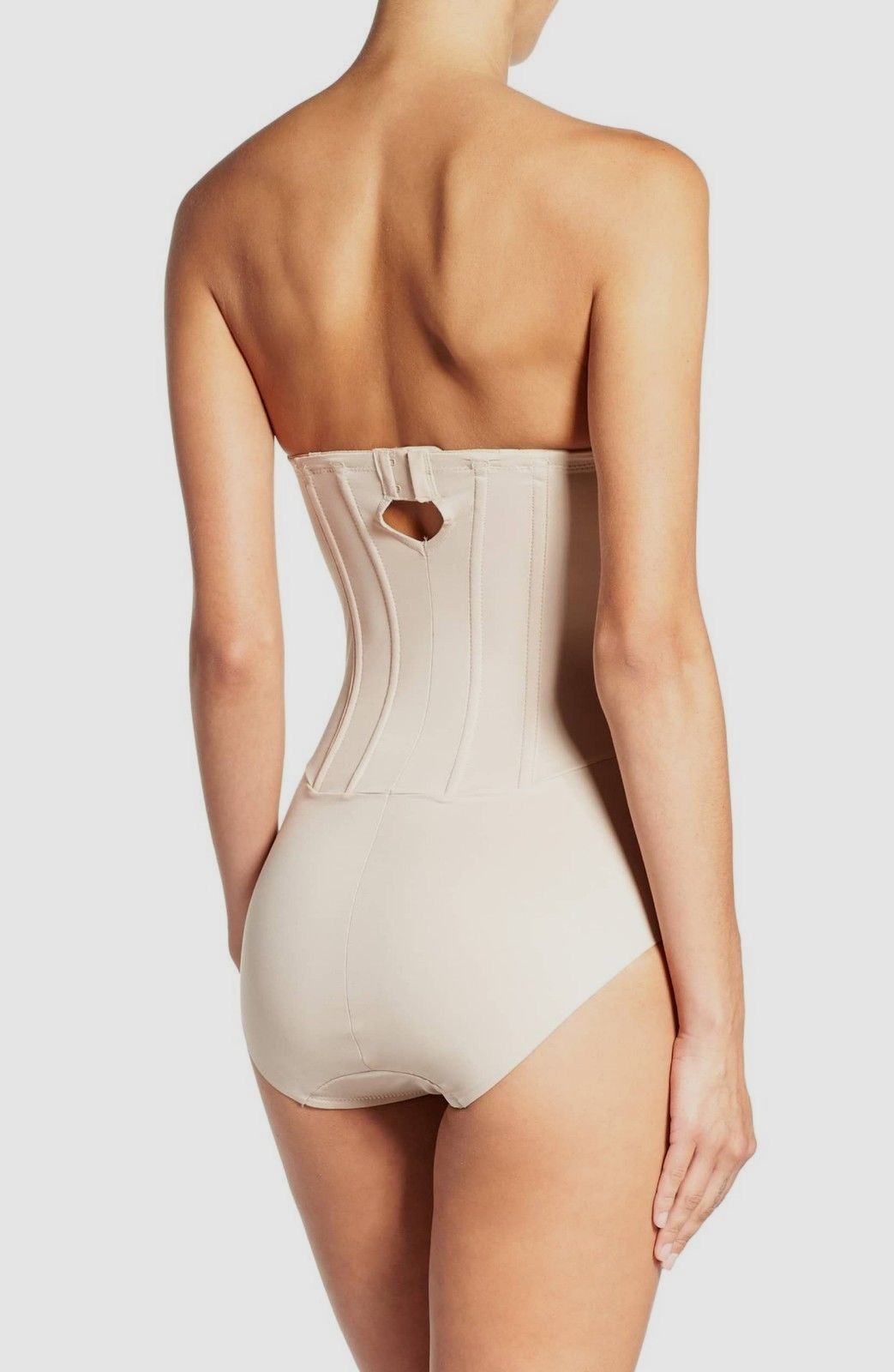 NWT TC Fine Intimates [ 32D ] Strapless Shaper Bodysuit in Nude #C718