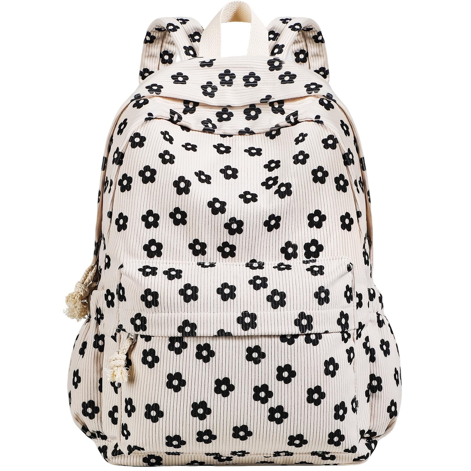 School Backpack for Teens Girls, Women 15.6 Inch Laptop Bags, Cute Corduroy B…
