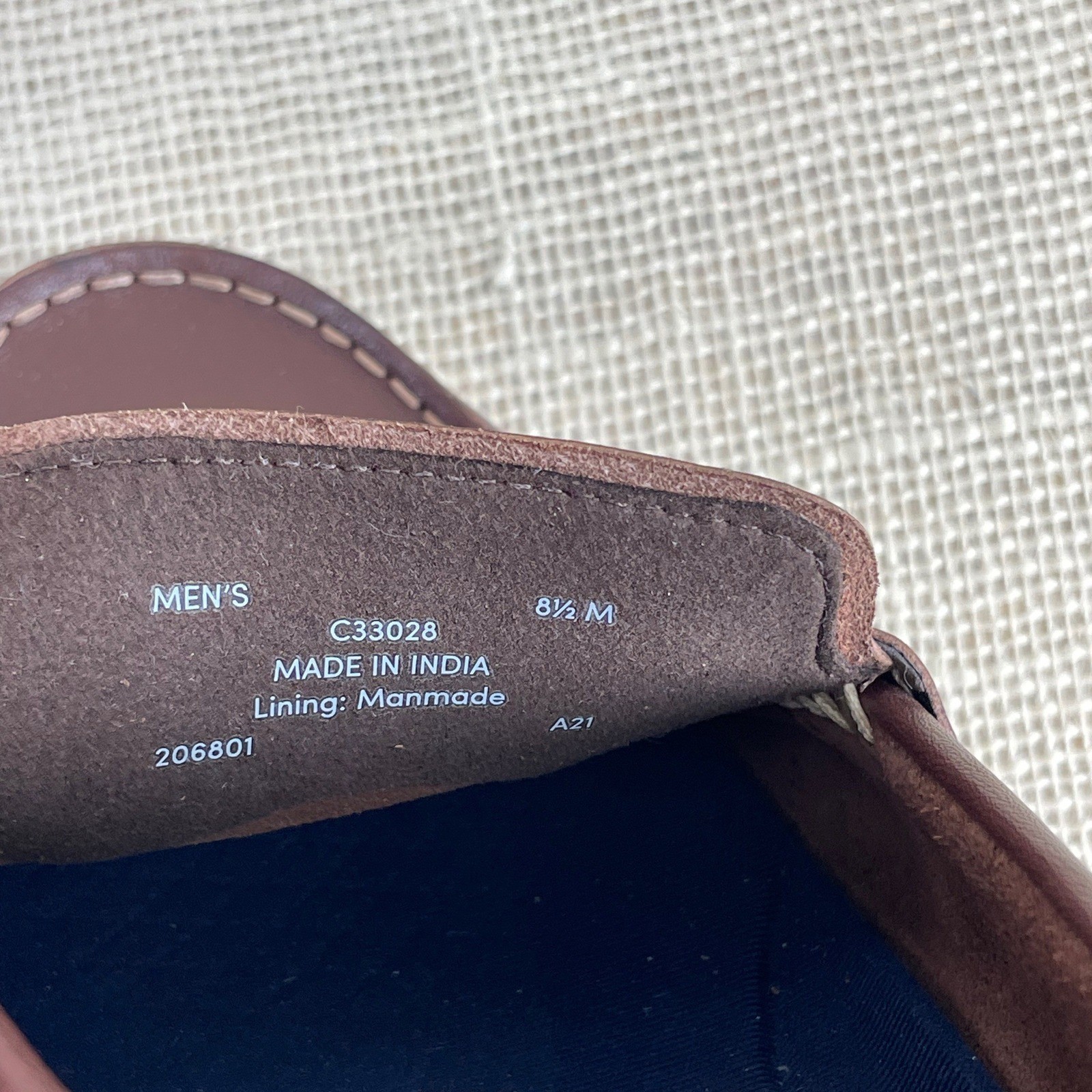 Cole Haan Grand Atlantic Penny Loafers Mens 8.5 Mahogany Brown Leather C33028