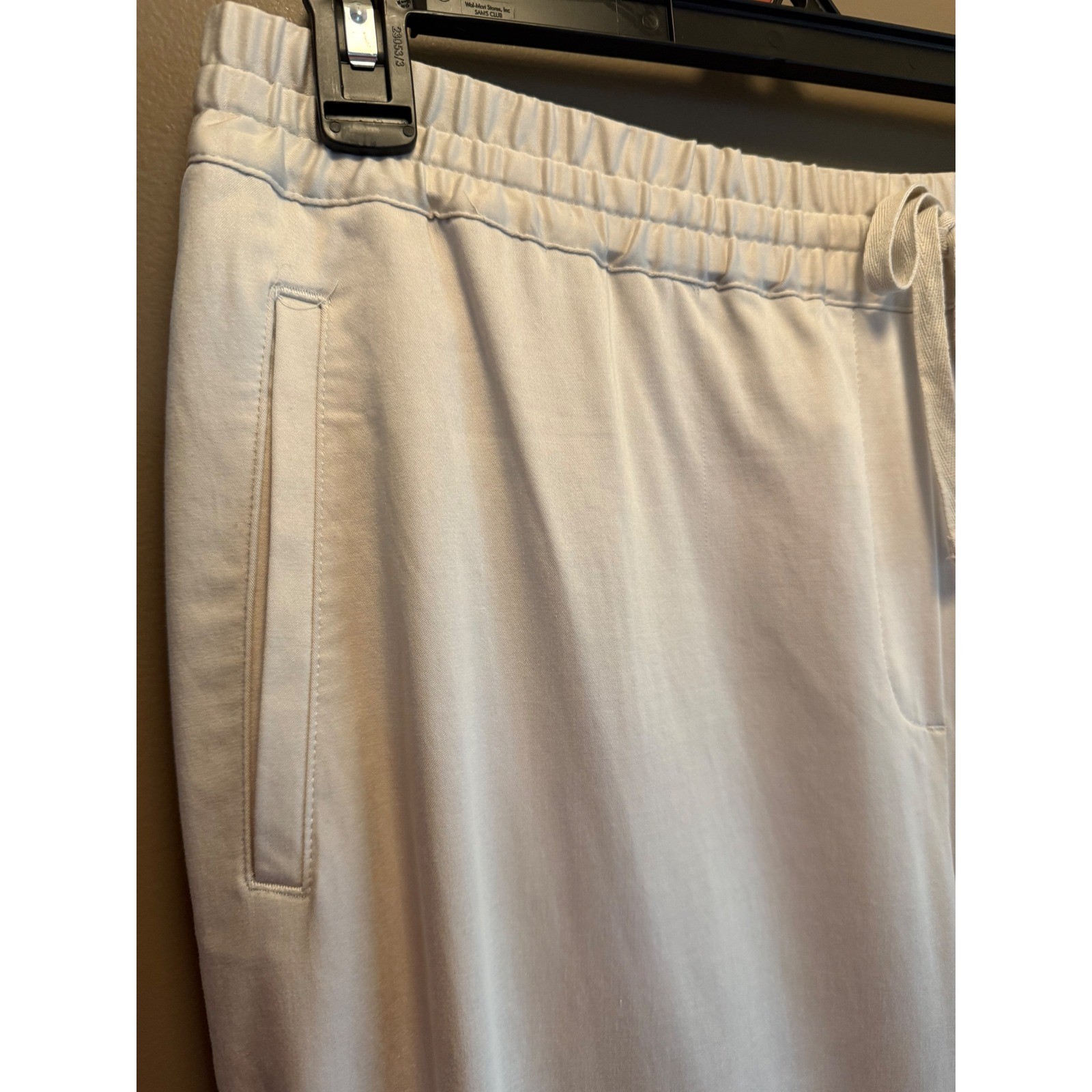 J. Jill Womens XL Cream Beige Lyocell Blend Drawstring Elastic Waist Pants