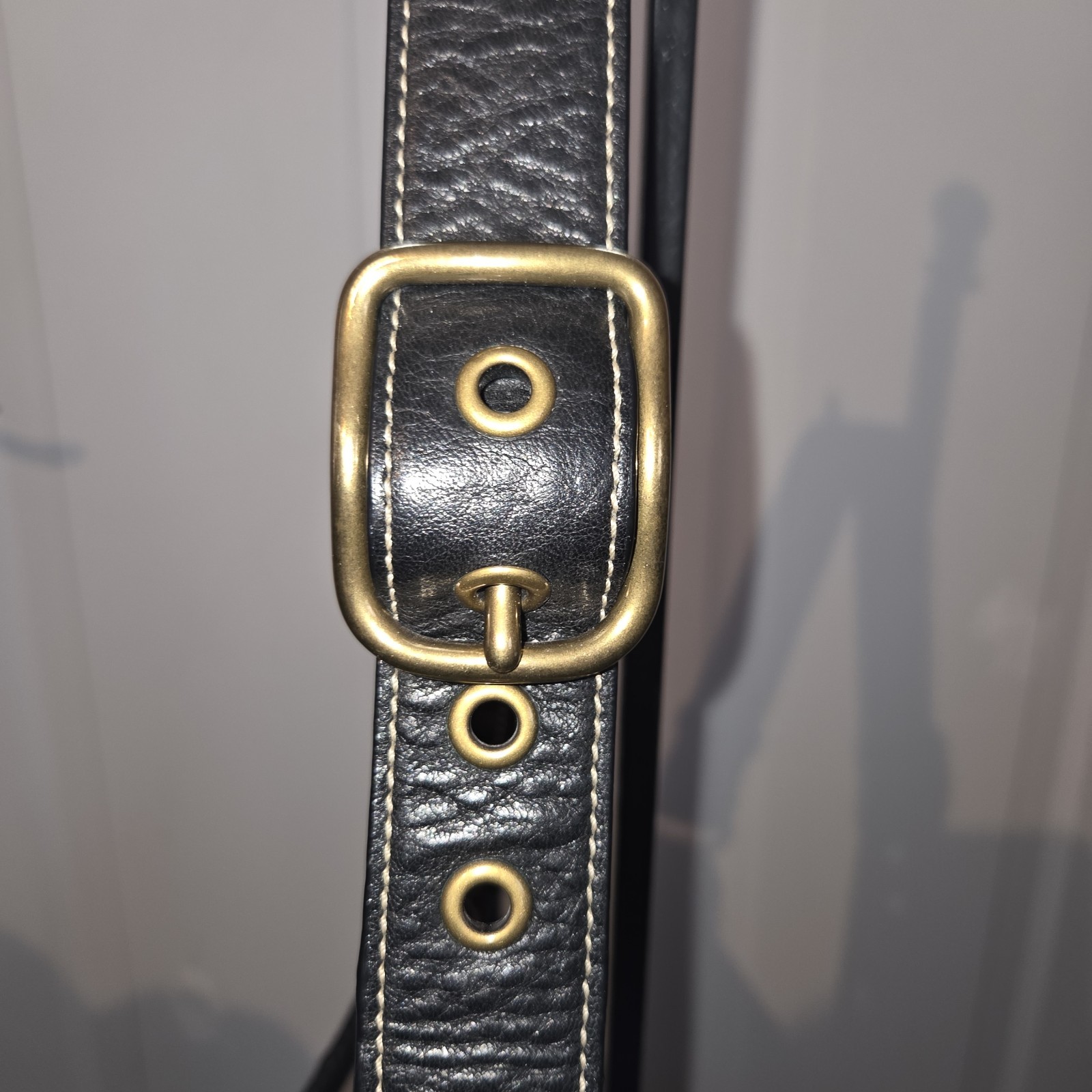 Coach Vintage Slim Bleeker Duffle, Shoulder/Cross, Black Pebbled, #10398, 2006