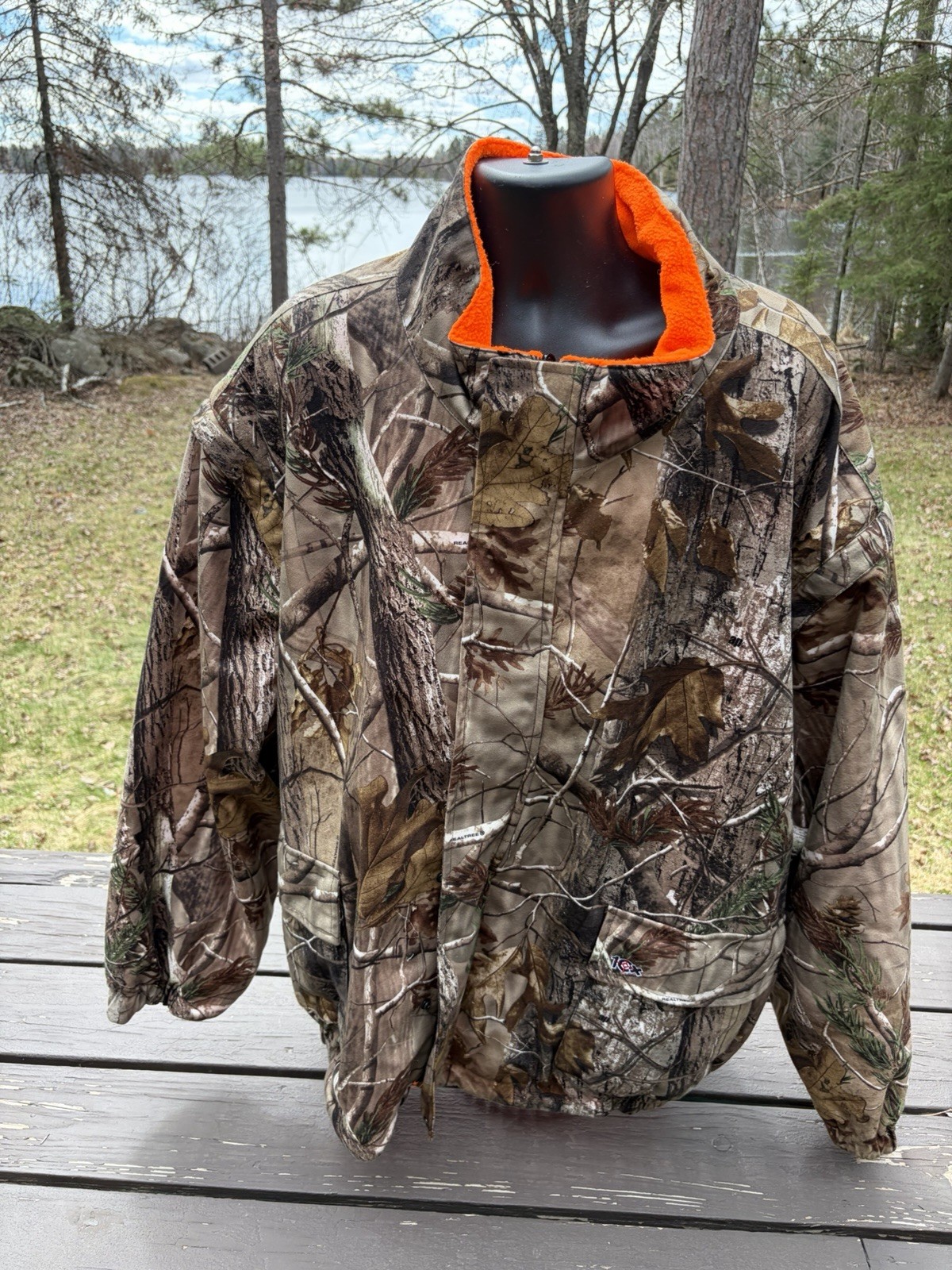 10X Realtree Camo Jacket Convertible Vest Reversible Blaze Orange Size 6XL 66-68