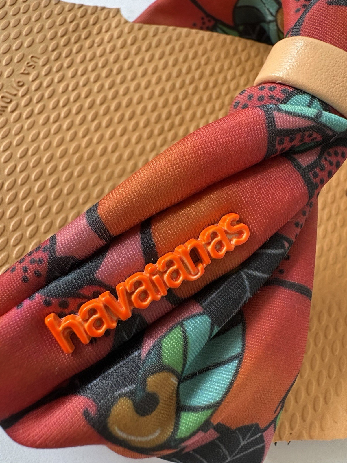 Havaianas You St Tropez Tropical Printed Flip Flops 9-10 Resort Cruise Beach