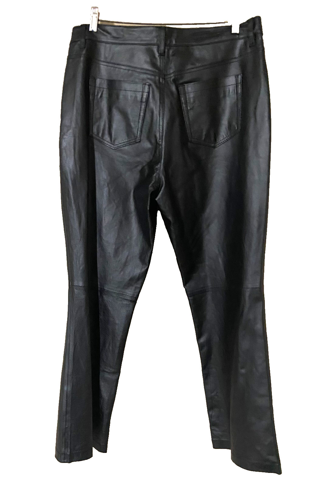 NWPT- Jessica London 100% Genuine Leather Pants (Boot Cut-Black) – Size 12