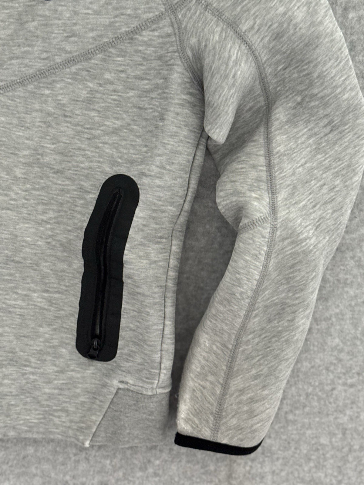 Nike Sportswear Tech Fleece Full-Zip Hoodie Jacket Gray Youth Kids Size Small