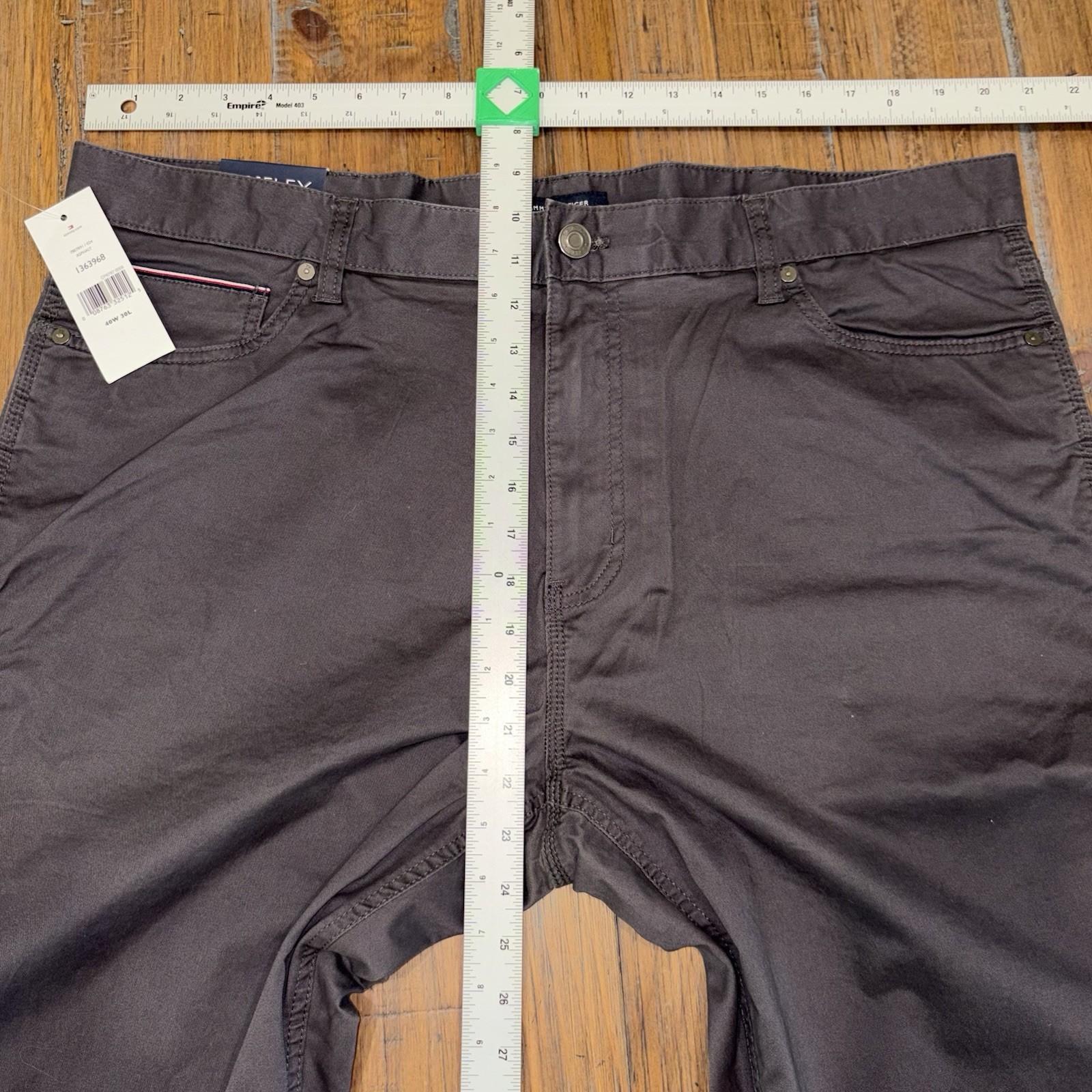 NWT Tommy Hilfiger THFLEX Pants Asphalt Gray Men’s 40×30 78E7891 Chino Pants