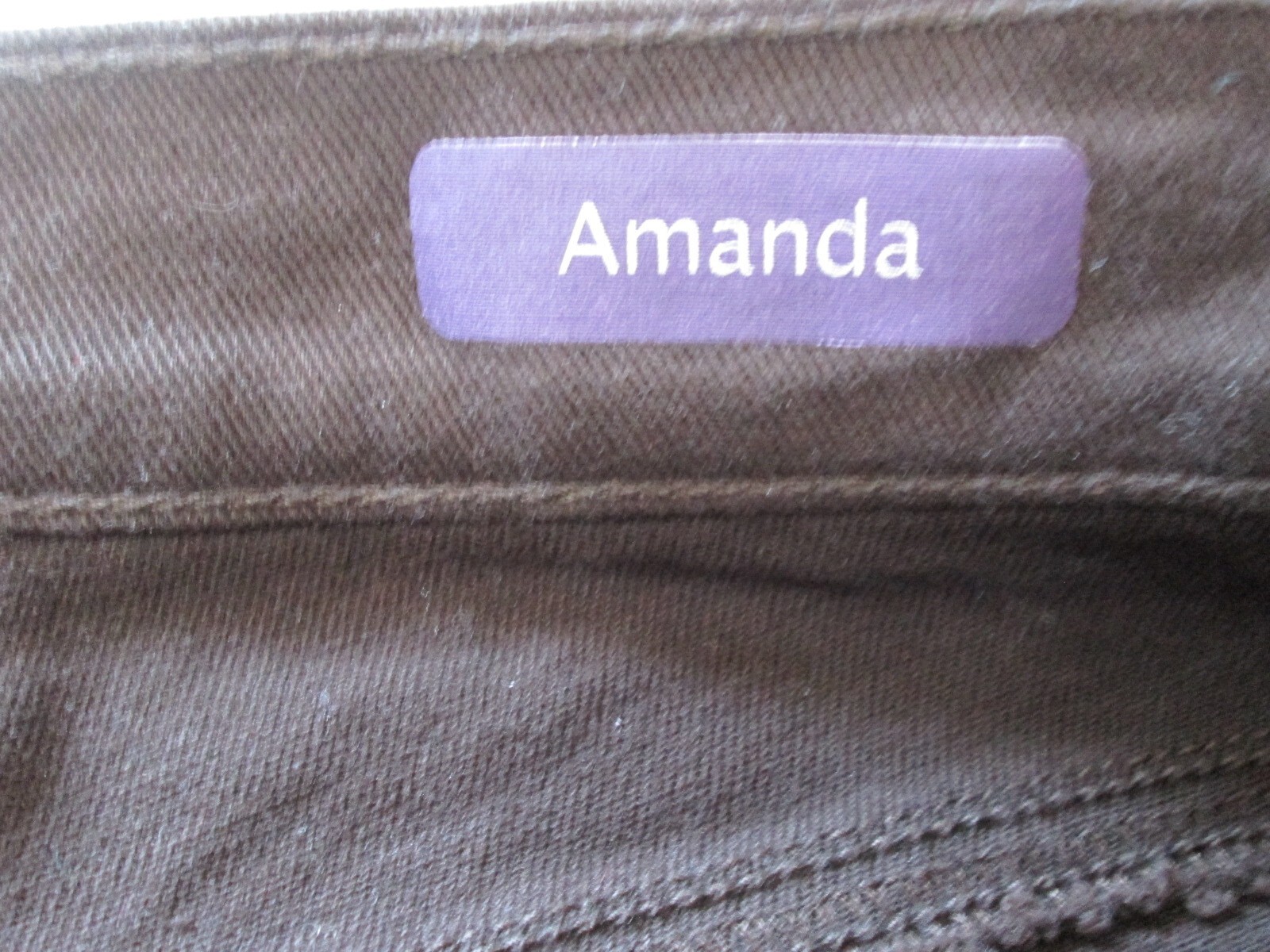 Gloria Vanderbilt Brown Amanda Jeans Womens Size 12 32×28 Stretch 56-31601