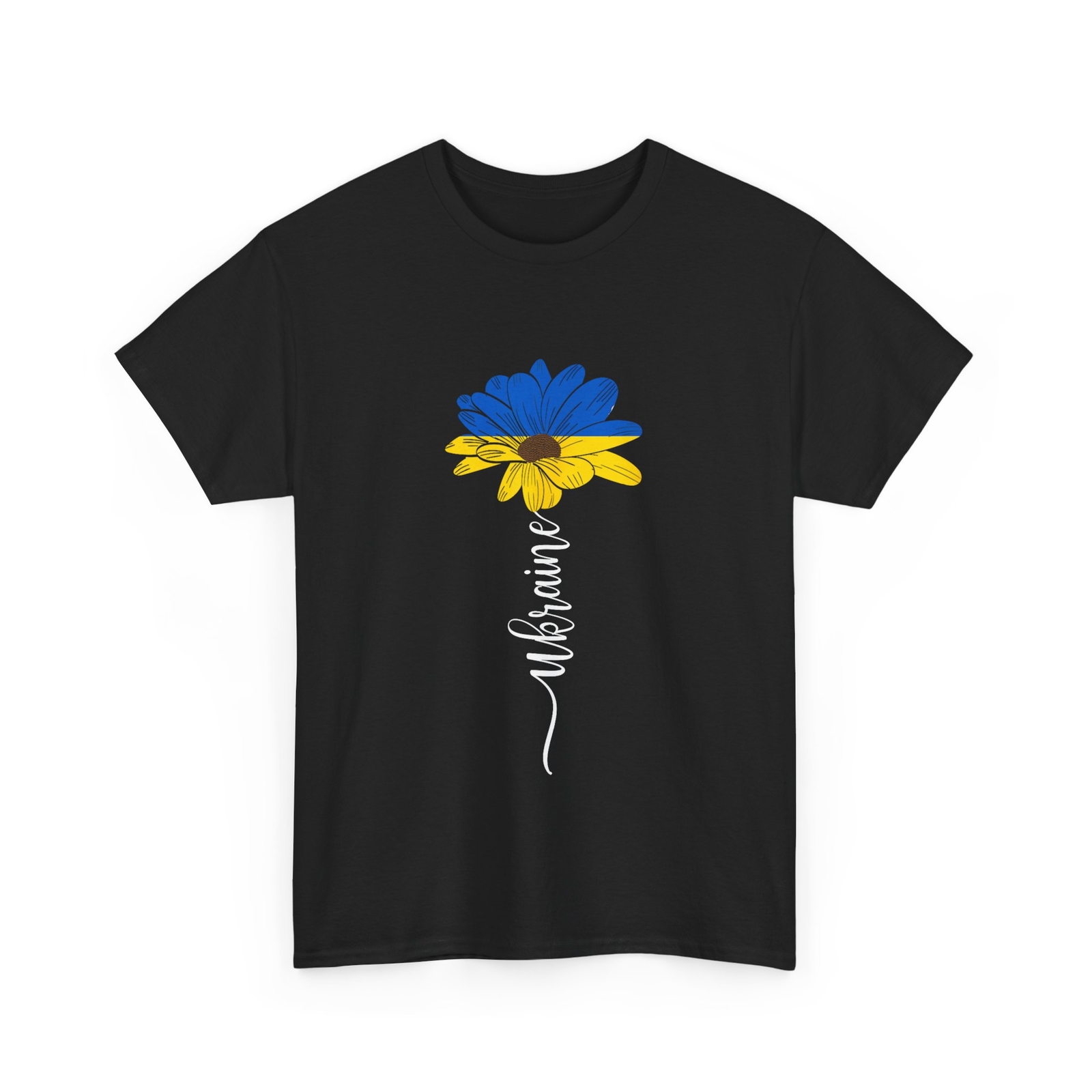 Ukraine Sunflower T-shirt, Ukrainian Flag Ukraine Support Women Men T-shirt