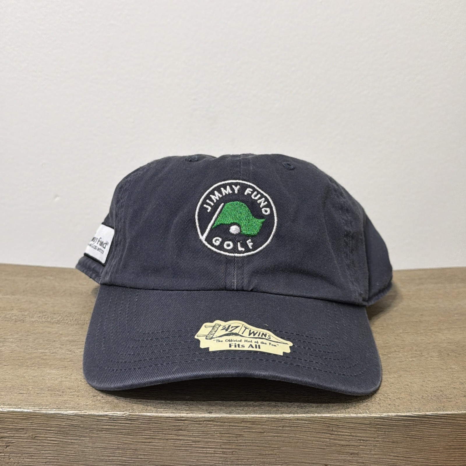 47 Brand Twins Jimmy Fund Golf Dad Cap Hat Adjustable Strap Navy Blue NWT