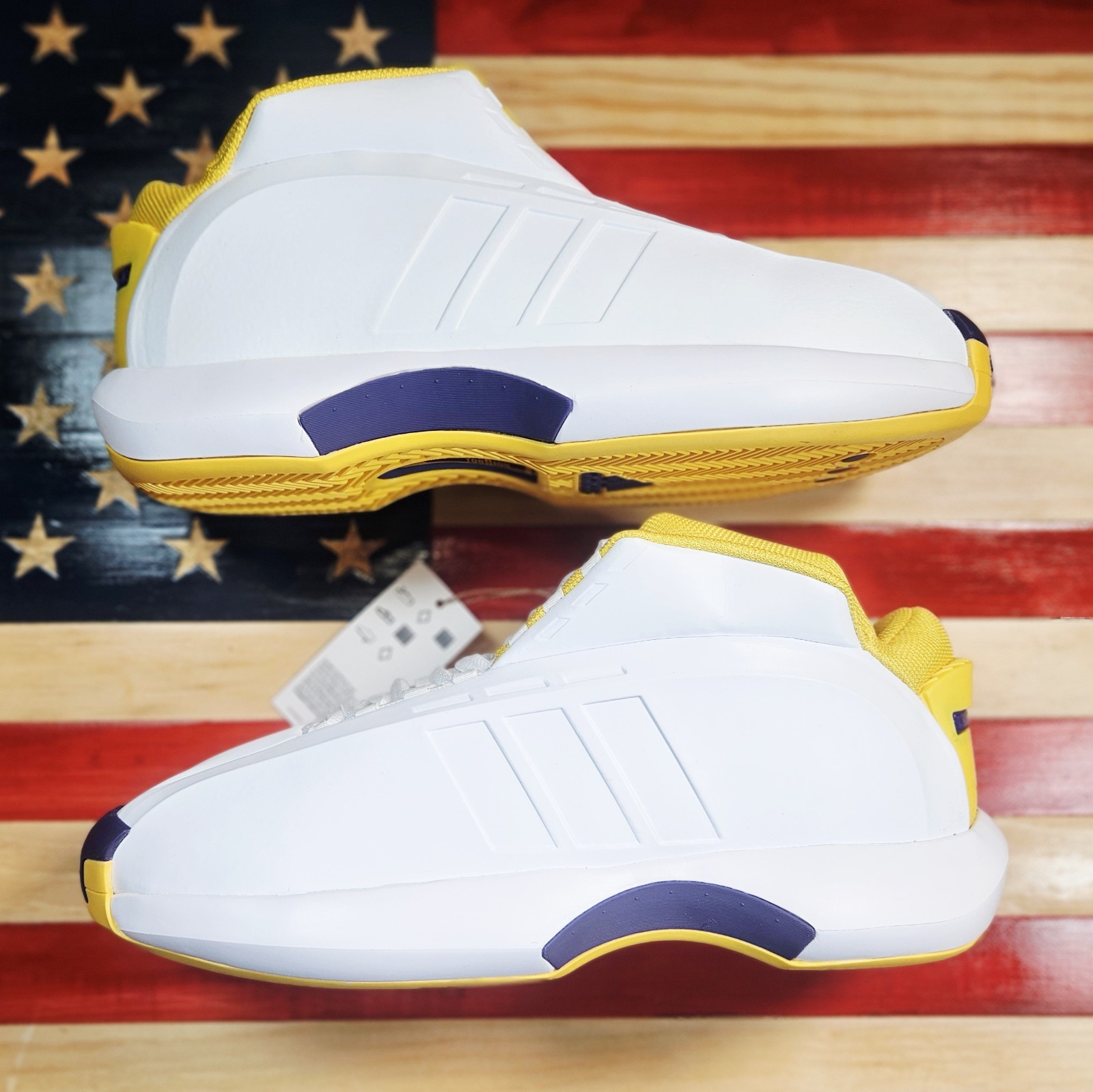 Adidas KOBE Crazy 1 Lakers HOME White/Gold/Purple Basketball Shoe [GY8947] Men’s