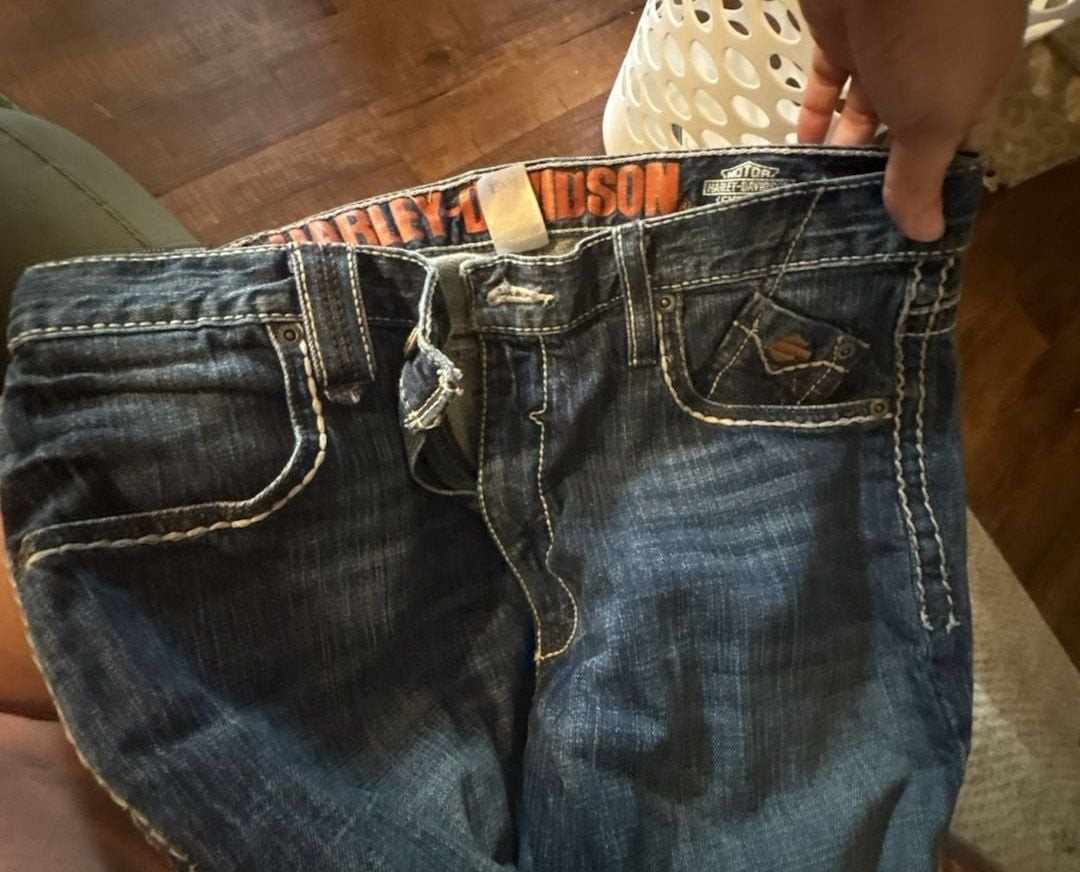 Harley-Davidson Men’s Straight Leg Denim Jeans, Size 32×34