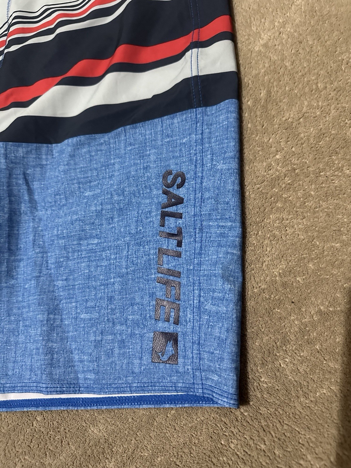 Salt Life SLX-QD & Hurley Phantom Men’s Board Shorts Lot 2 Size 34 Striped