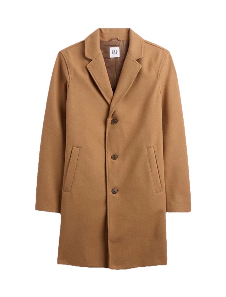 100% Recycled Relaxed Topcoat Gap Men’s Size XXL