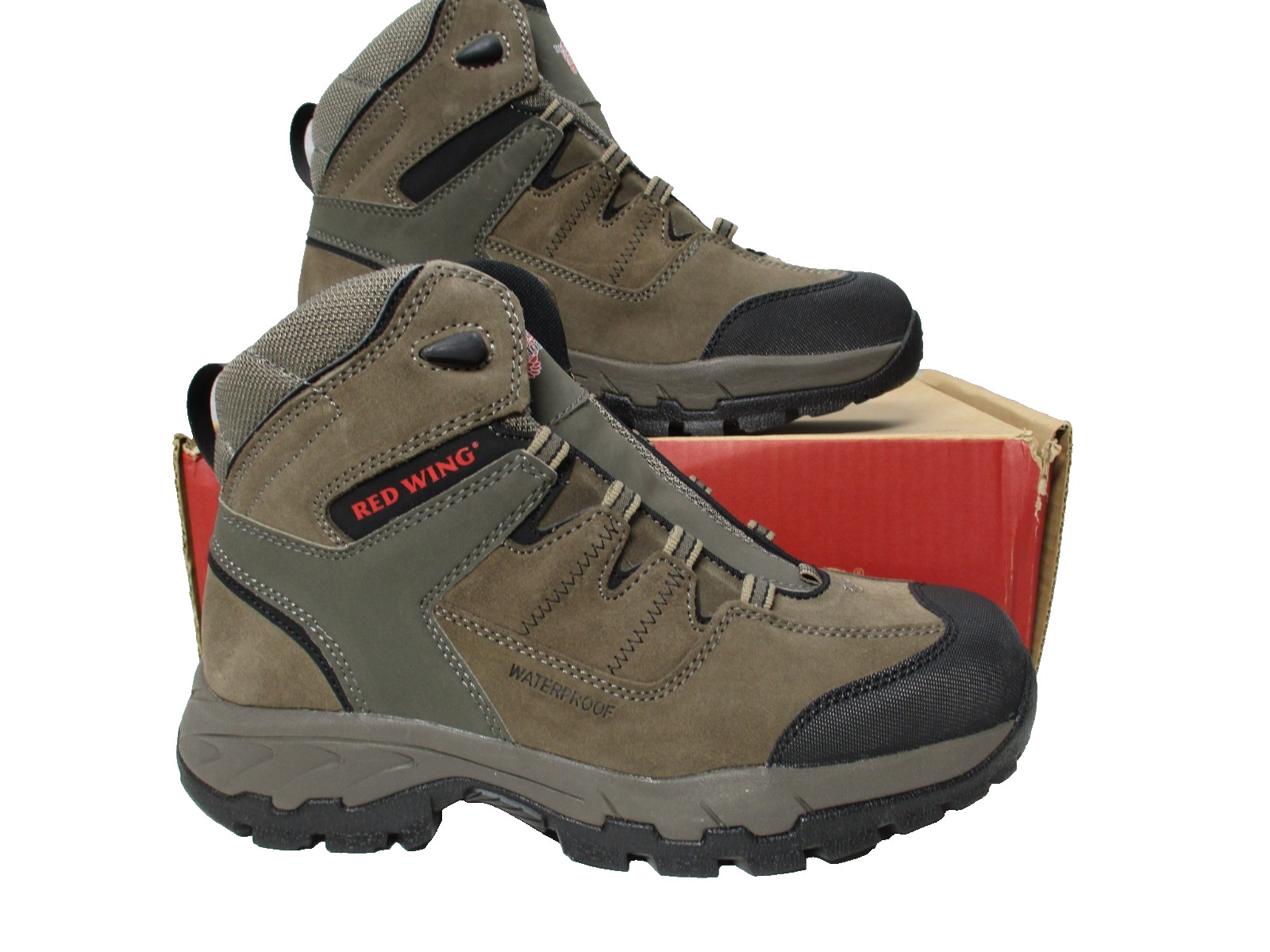Red Wing Steel Toe Boots Waterproof 6670 Brown Work Mens Sz 11.5 D
