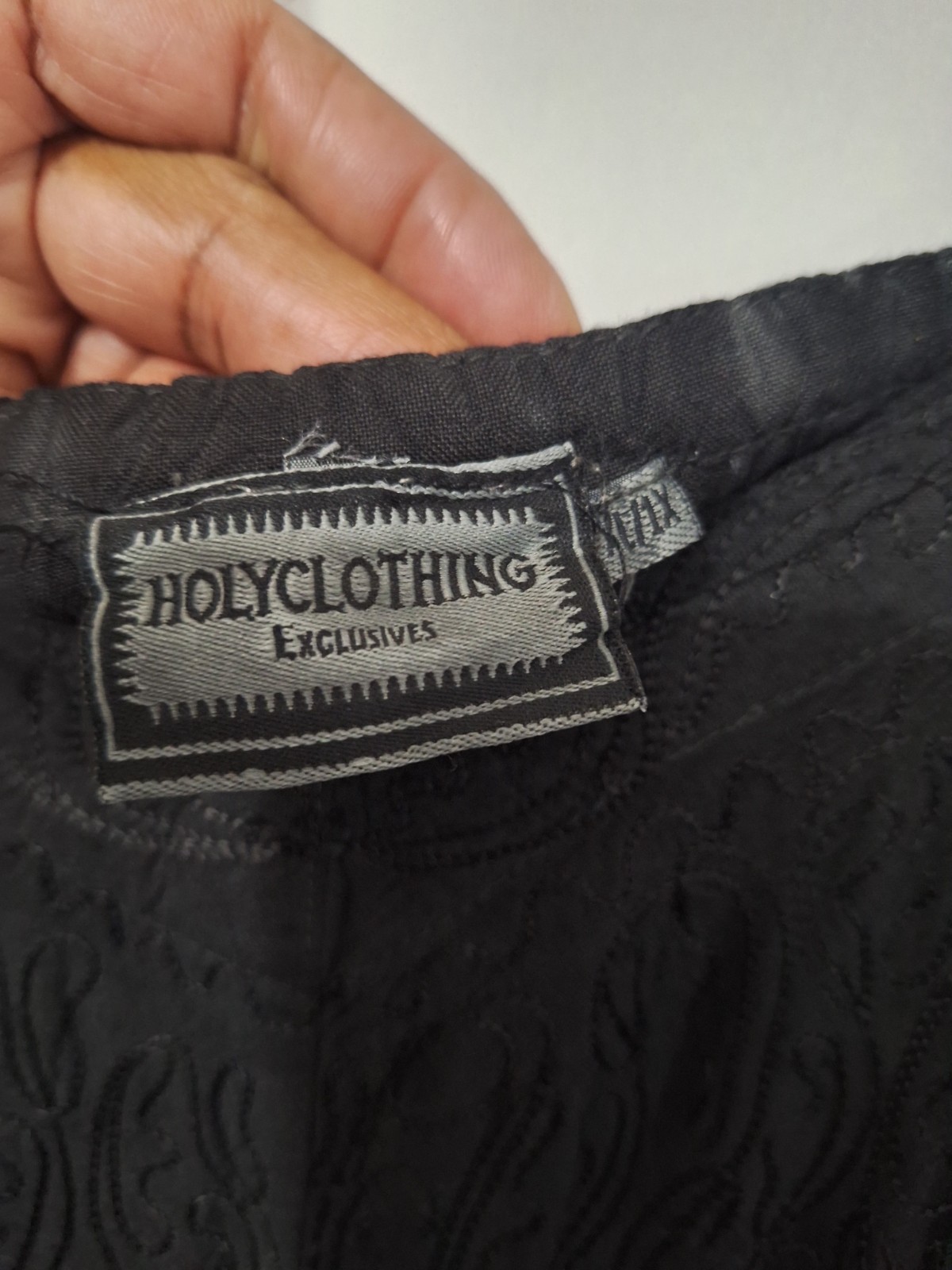 Holyclothing Embroidered Boho Maxi Dress Sz XL/1X Black Whimsigoth Cottagecore
