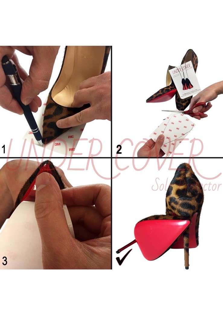 Crystal Clear 3M Sole Protector Guard for Christian Louboutin Red Bottom Heels