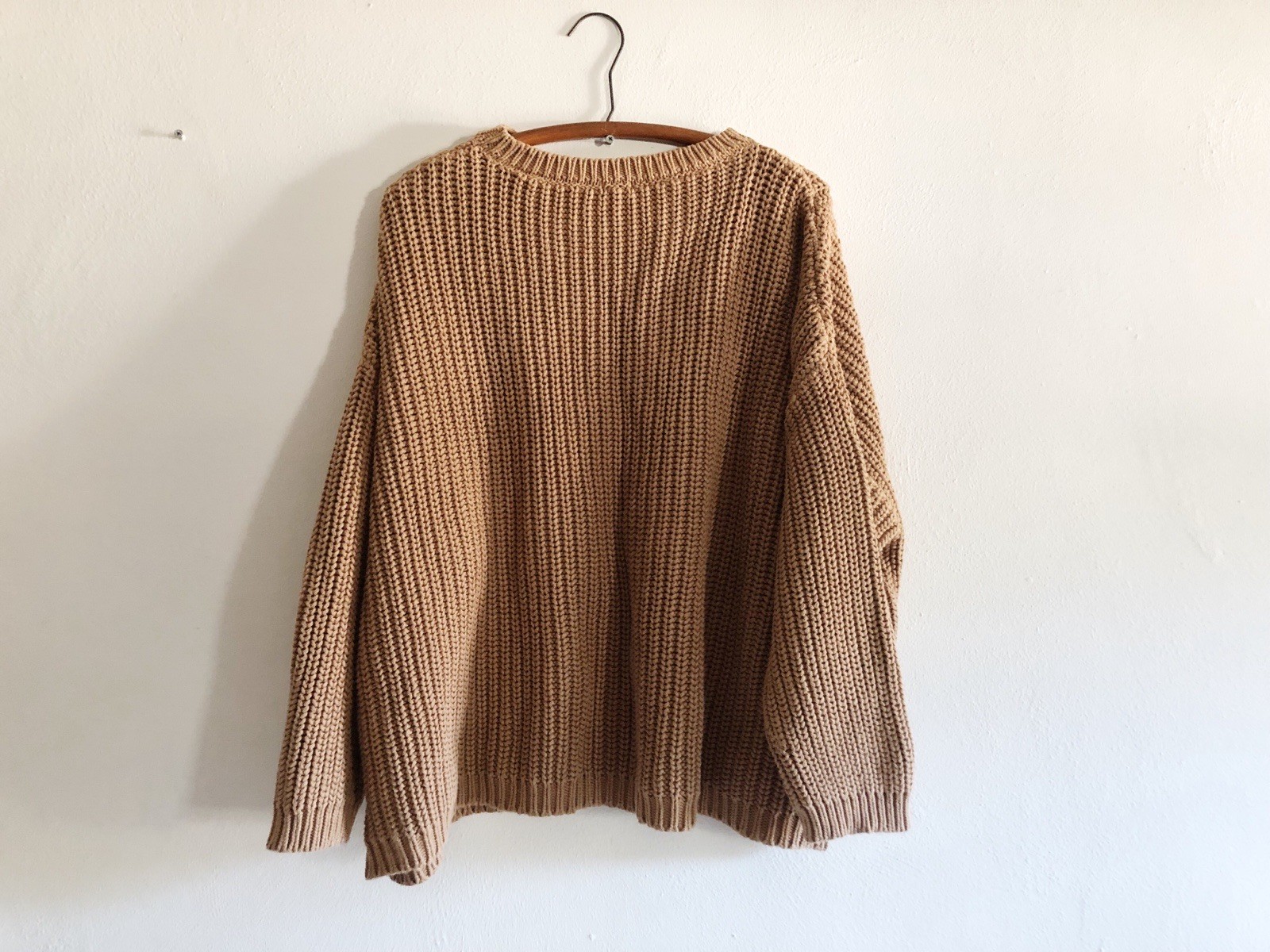 The Simple Folk Women’s Organic Cotton Chunky Knit Sweater Brown Caramel US 8