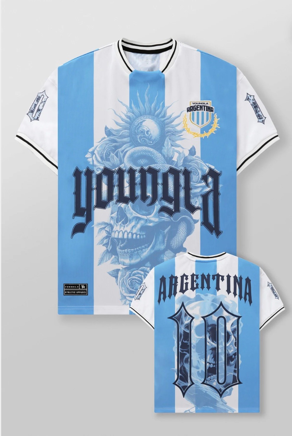 * SOLD OUT* YOUNGLA ARGENTINA WORLD CUP 2026 SOCCER JERSEY MESSI #10 – (XXL)