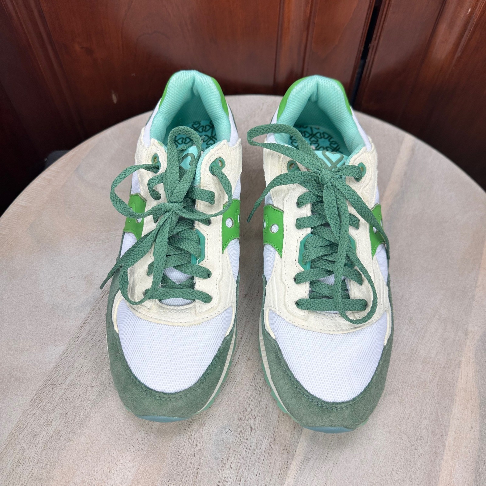 Saucony Shadow 5000 Mens Size 8 Green White Retro Running Sneakers S70769-1