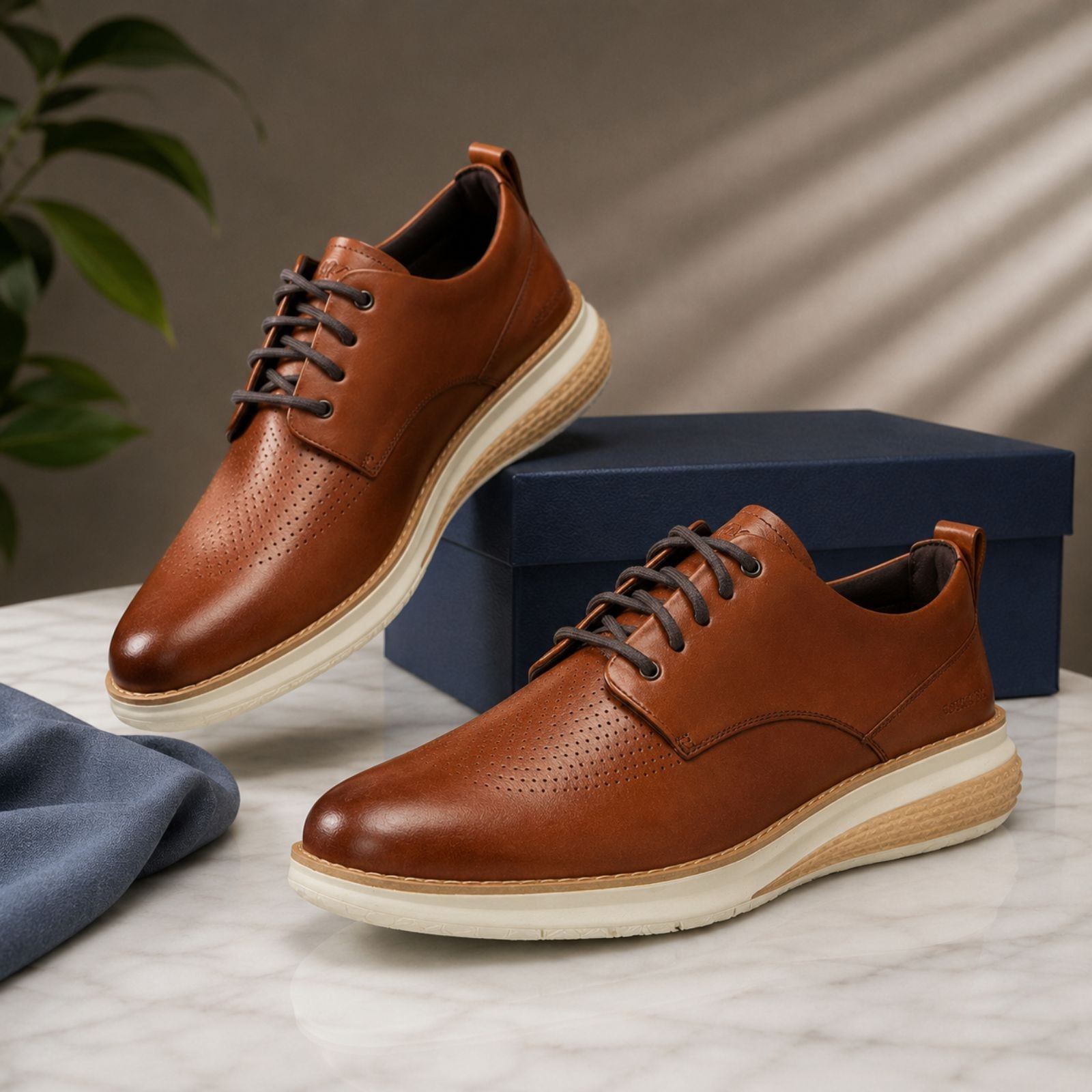 Cole Haan OriginalGrand Energyweave Men’s Perforated Plain Toe Shoes