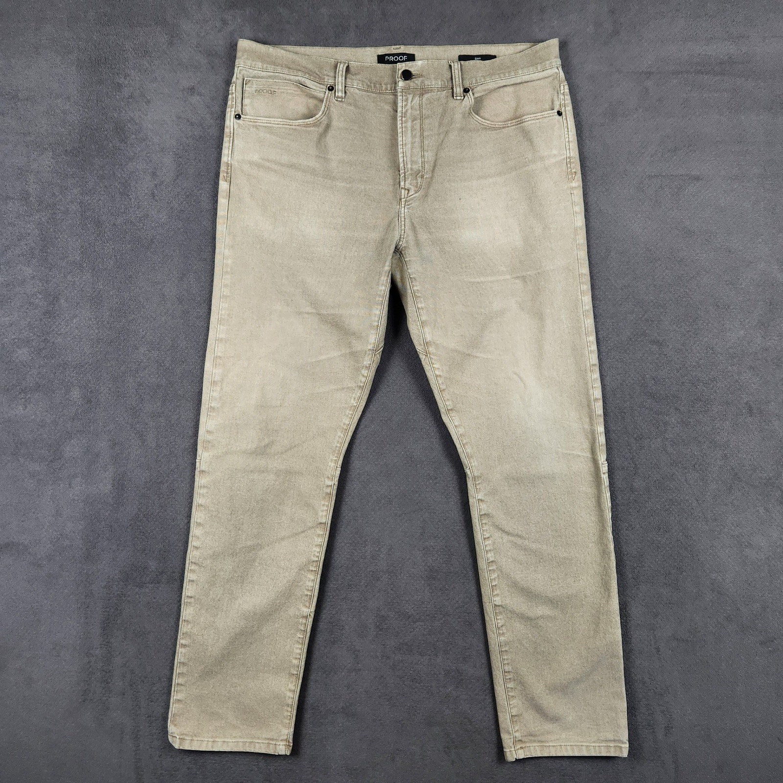 Proof Rover Pant Mens 36×32 Khaki HB Slim Fit Stretch Canvas P-530002