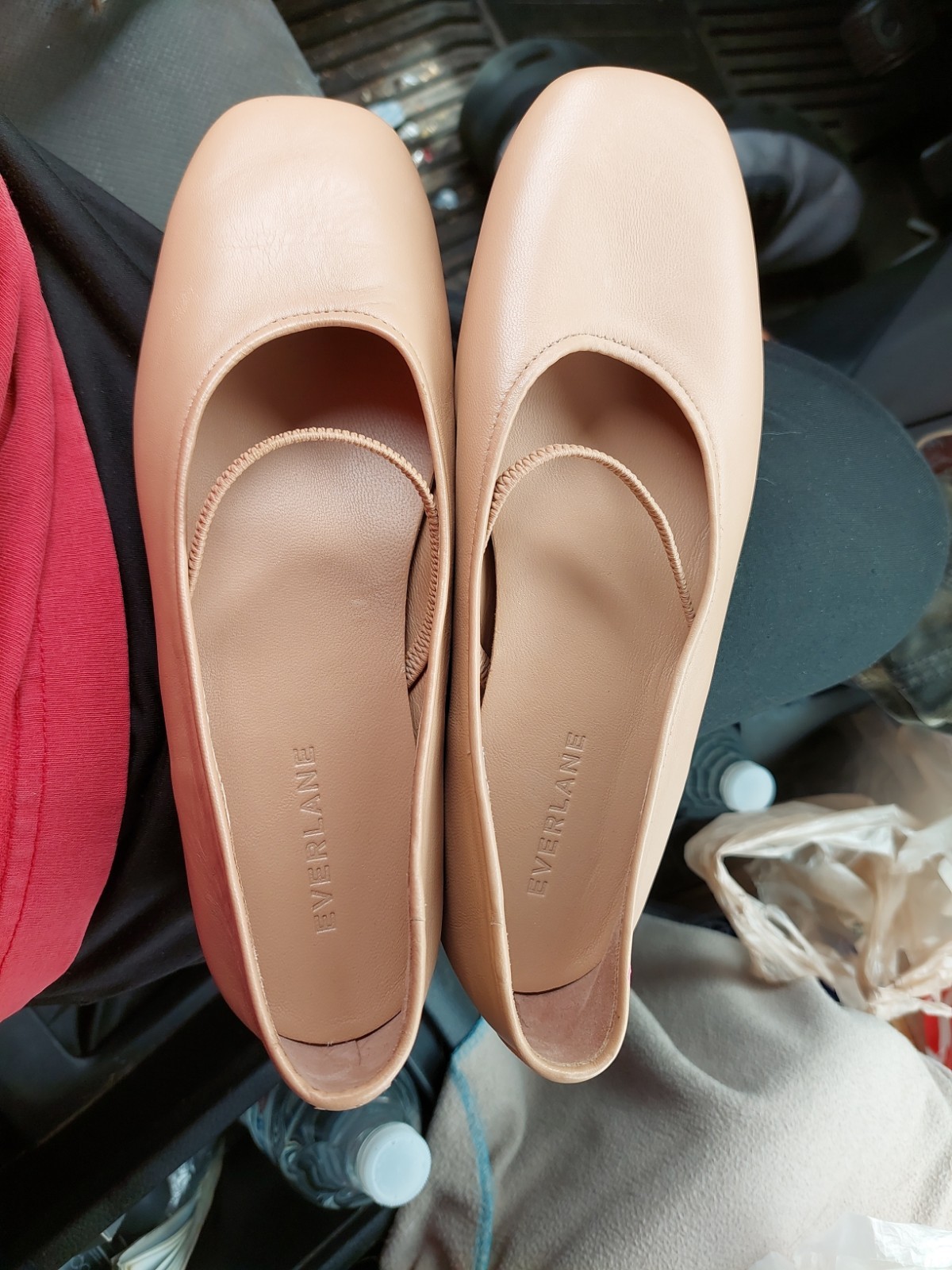 Everlane THE DAY MARY JANE Blush Tan 5.5. BARELY USED. PERFECT. Leather Brazil