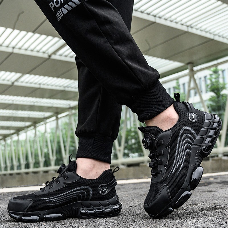 Steel Toe Shoes Men Lightweight Anti-smash Steel Toe Sneakers Indestructible
