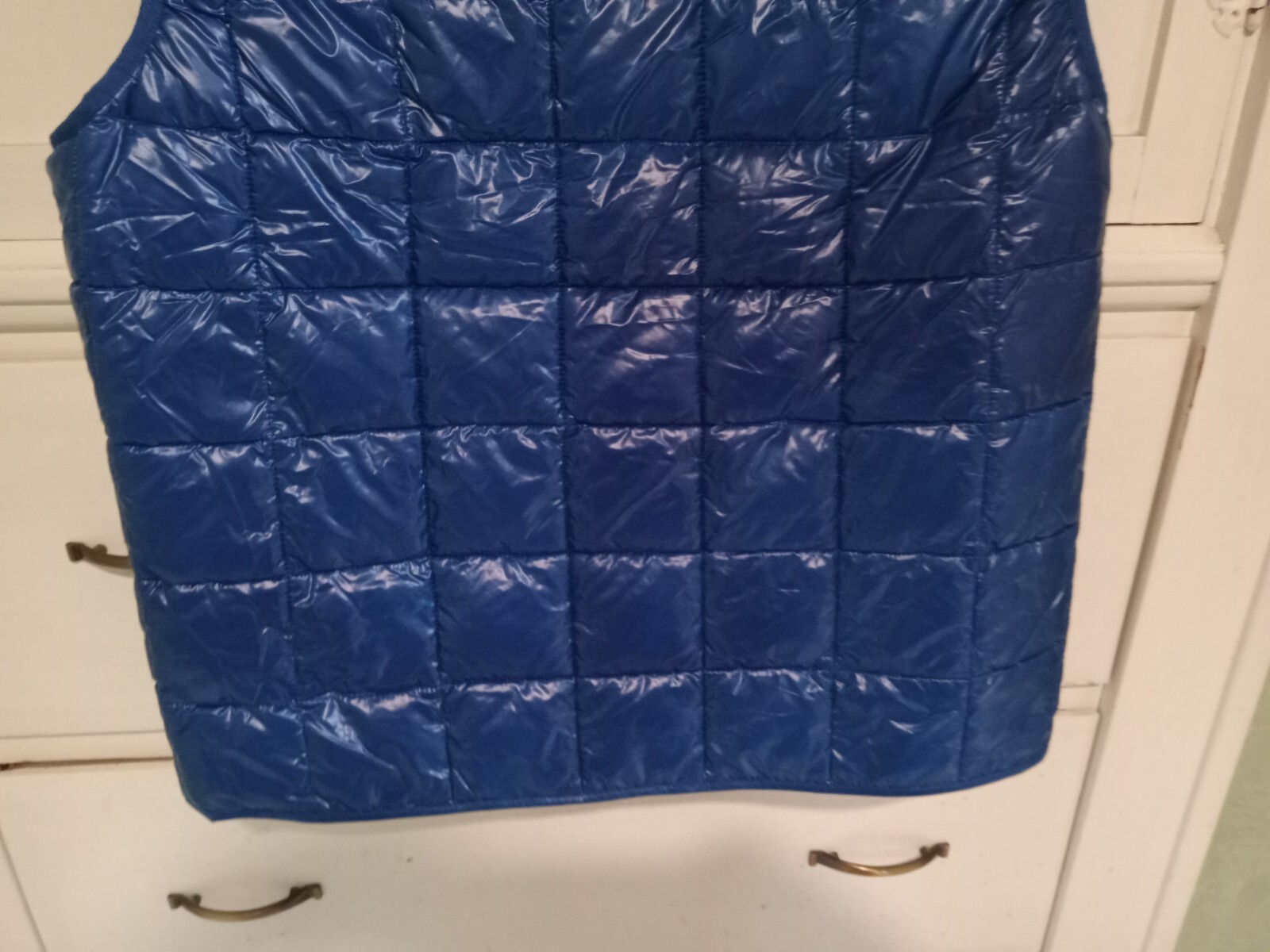 H&M 100% Recycled Polyester Blue Lightweight Padded Vest Men’s Size Large