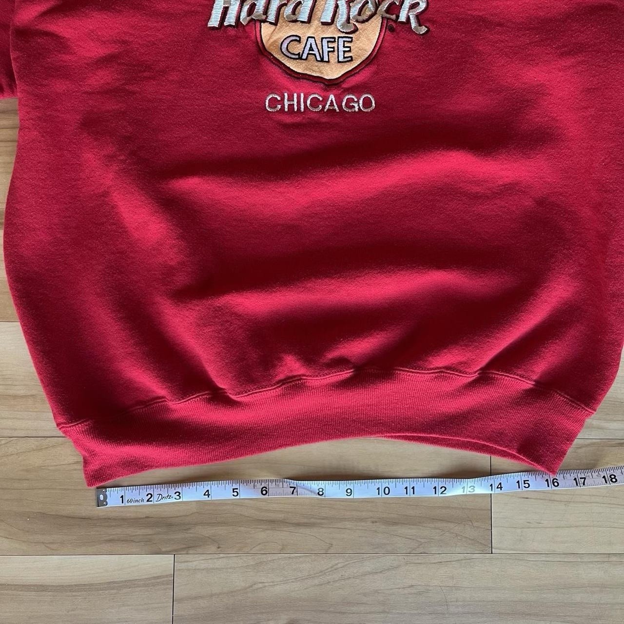 Vintage 90s Hard Rock Cafe Chicago Embroidered Crewneck Souvenir Sweatshirt – XL