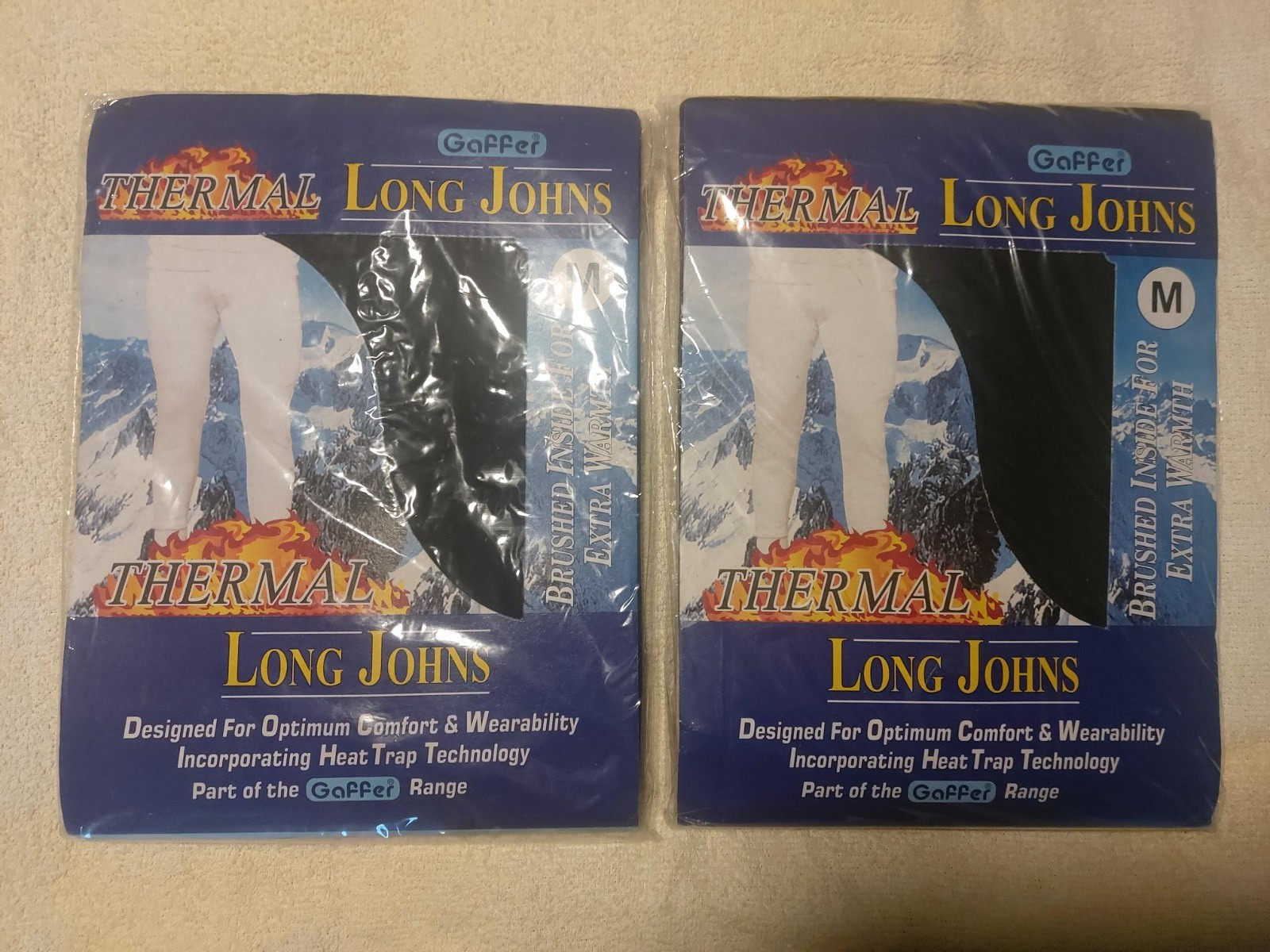 2 x Mens thermal long johns bottoms