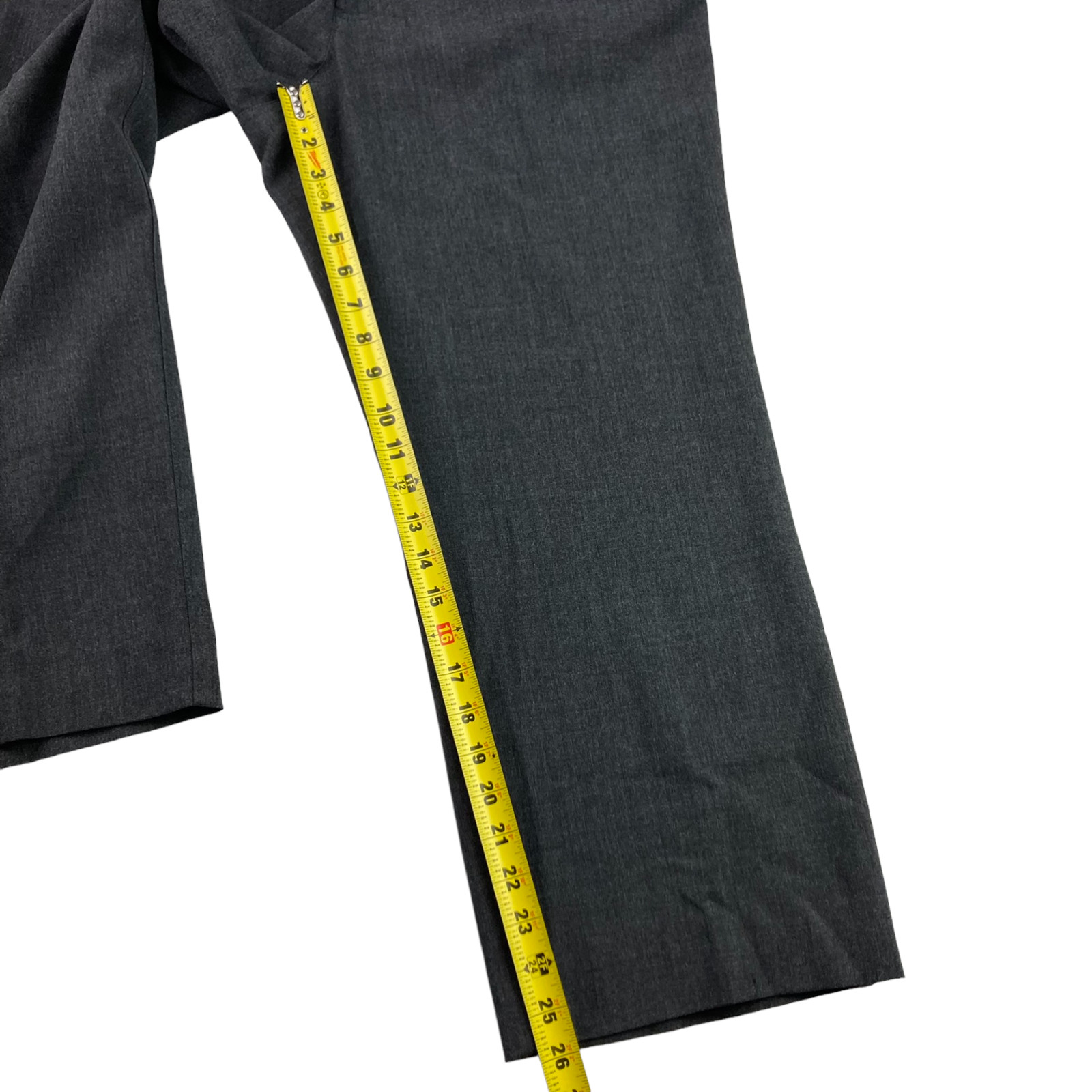Alberto Men’s Flat Front Ceramica Comfort Fit Pants Dark Gray • 38×26