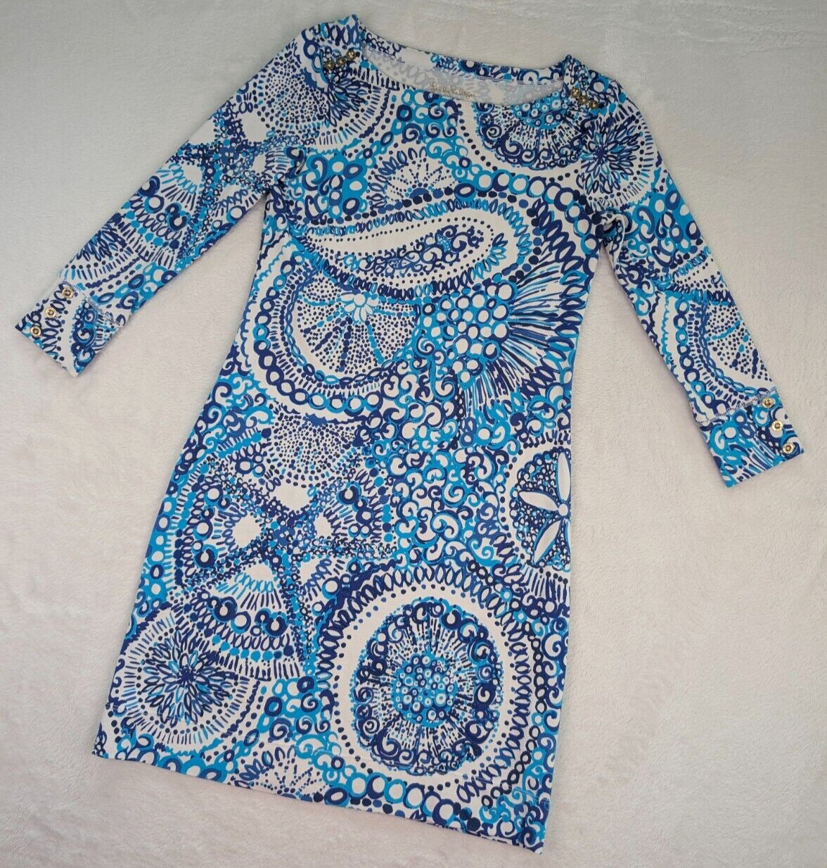 Lilly Pulitzer Sophie Dress Womens XS Midnight Blues
