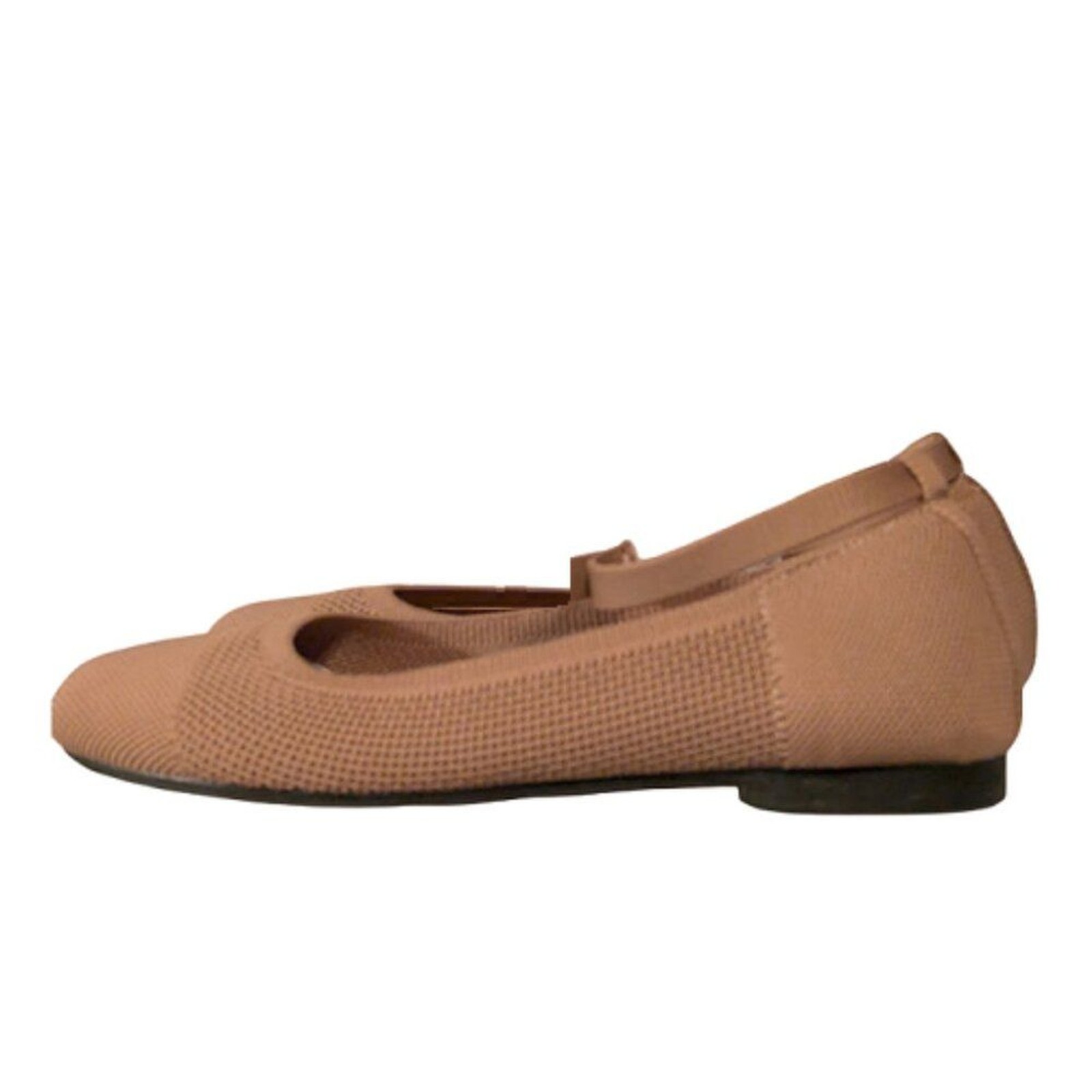 Burudani Womens Beige Knit Mary Jane Ankle Strap Flat Heel Shoes Size 7 NWT NWOB