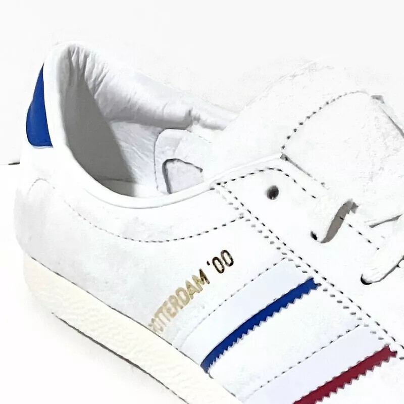 adidas Originals Rotterdam 00 “White, Blue, Scarlet” IH4776 Men’s Suede