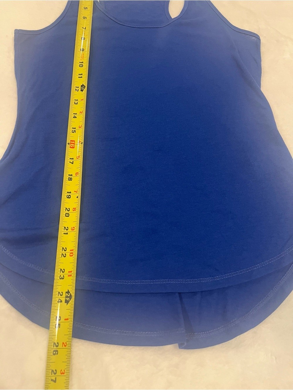 Vibrant Blue Racerback Tank Top – Size Small