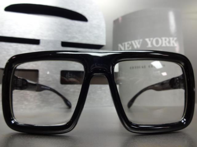 LARGE OLD SCHOOL VINTAGE RETRO Style Clear Lens GLASSES FRAME Hipster Nerd Smart