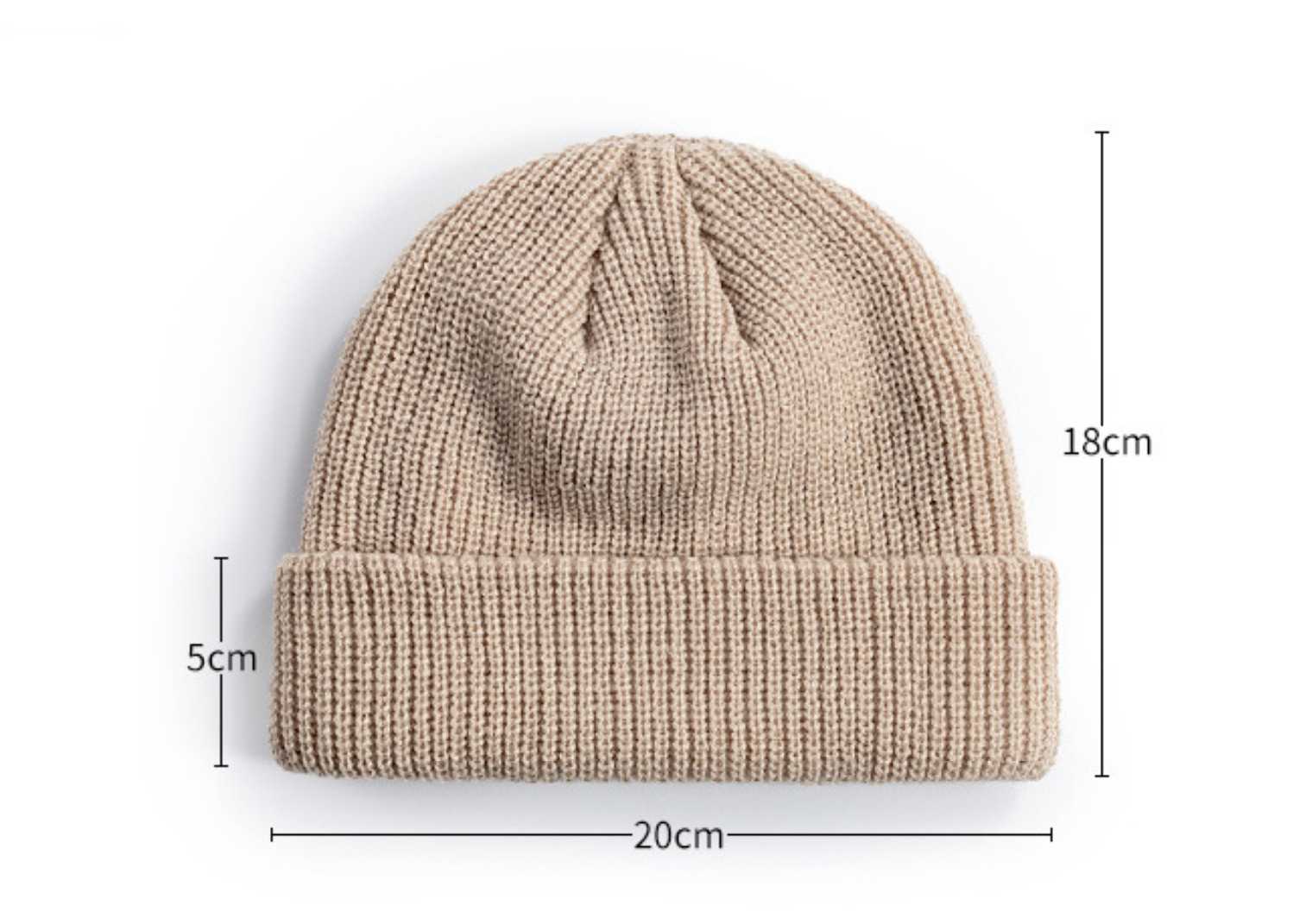 Thick Beanie warm Plain Knit Hat Baggy Cap Cuff Slouchy Skull Hats Ski Men Women