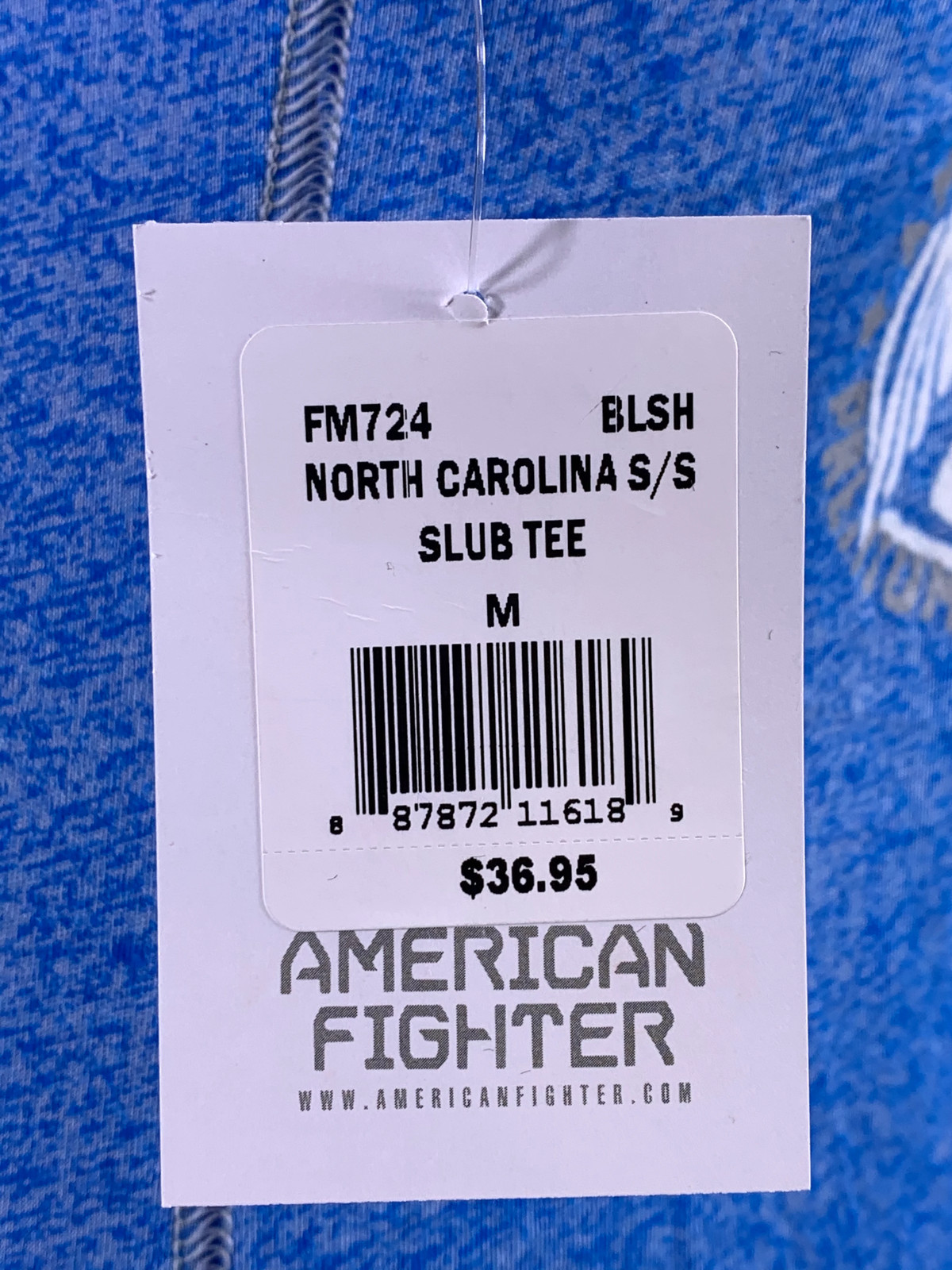 AMERICAN FIGHTER NORTH CAROLINA MARBLE Men’s T-Shirt Blue *