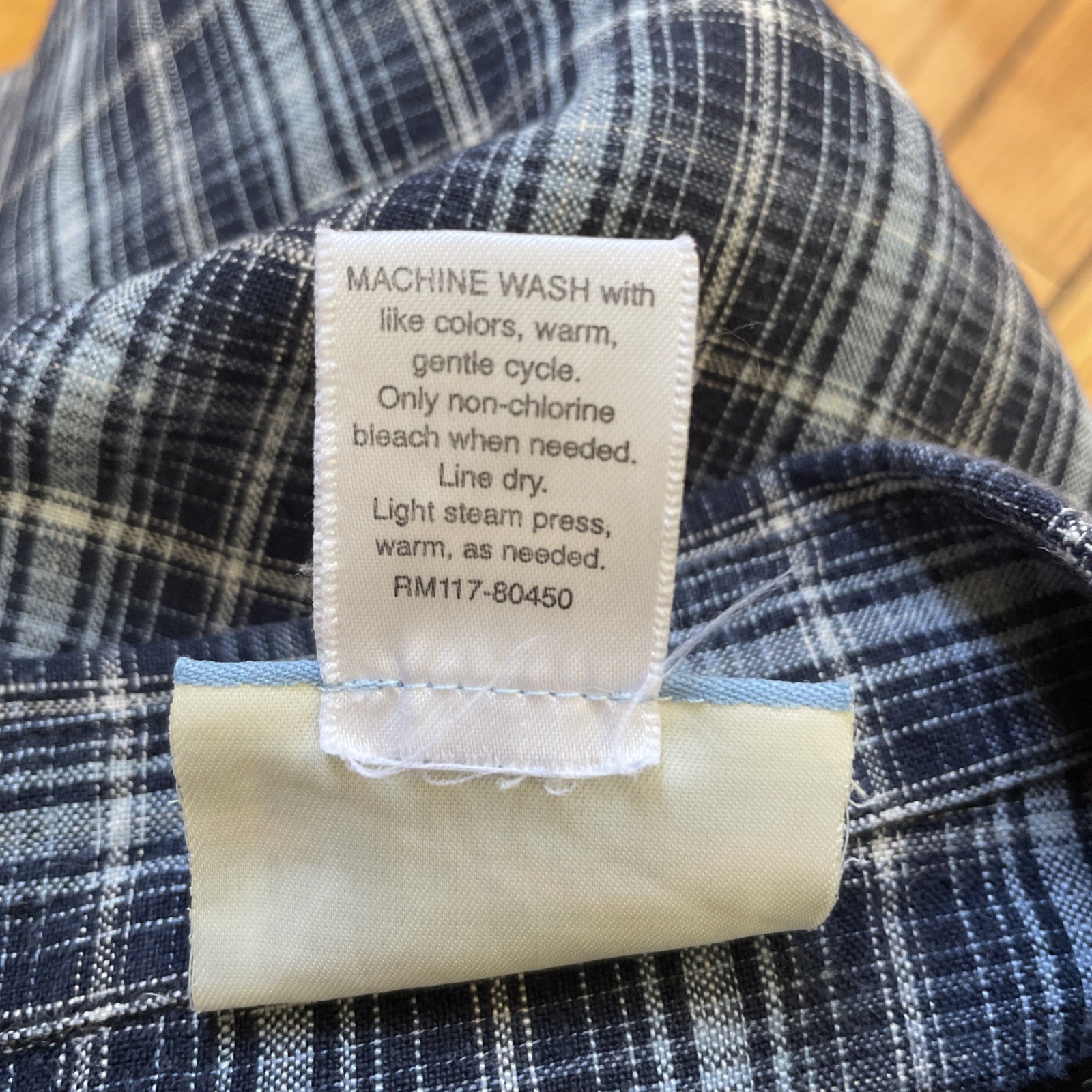 Vintage 90s Y2K Pendleton Blue Plaid 100% Linen Short Sleeve Button Up Womens M