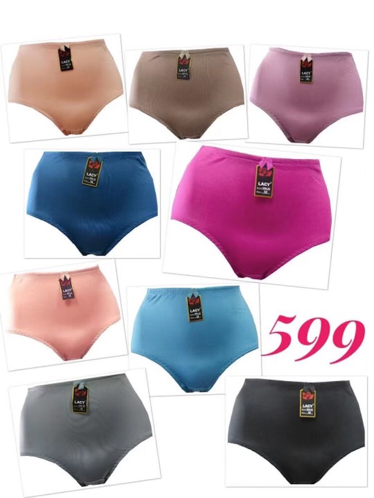 6 Womens Downtown Underwear Panties Full Lot Underwear #599 S M L XL 2X 3X 4X