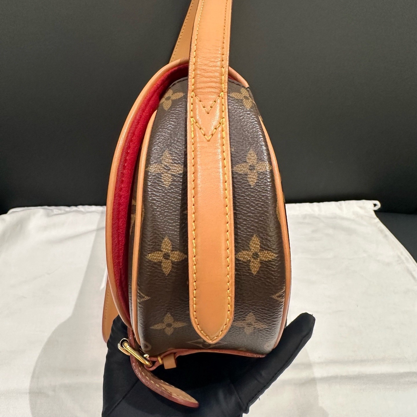 Louis Vuitton Pre-Owned Authentic Saddle Bag Monogram Free Tracked Shipping