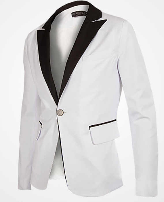 Men’s Business Slim Tuxedo Dress Blazer (Only Blazer)