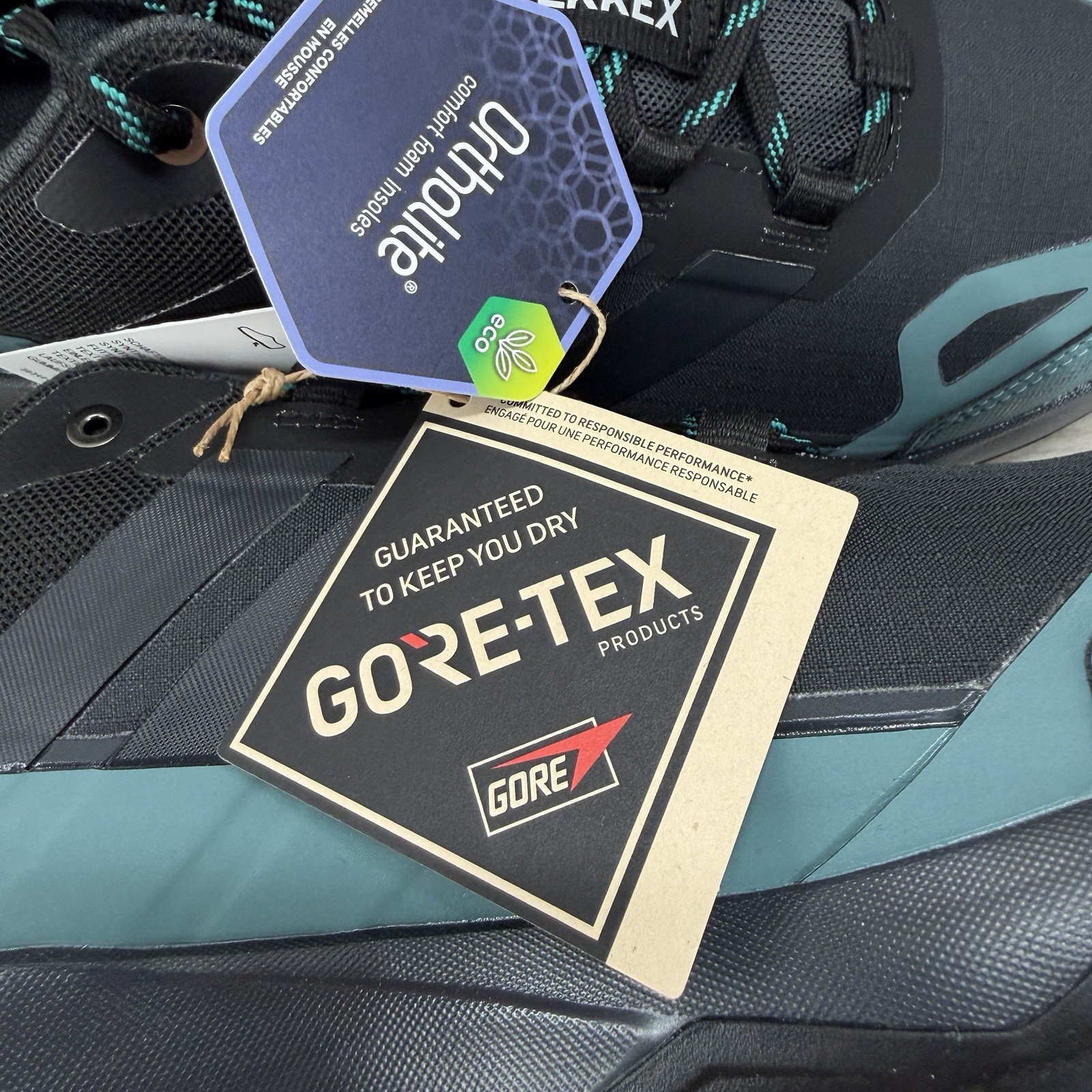 Adidas Terrex Skychaser AX5 Gore-Tex Hiking Shoes Blue Green Men’s 11 JQ2209