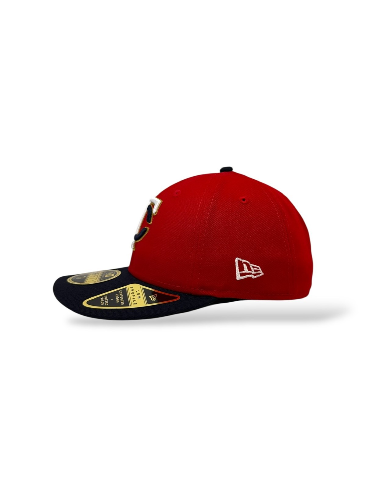 New Era 59Fifty Red Low Profile Minnesota Twins Black Under Visor- NWT – 7 1/8
