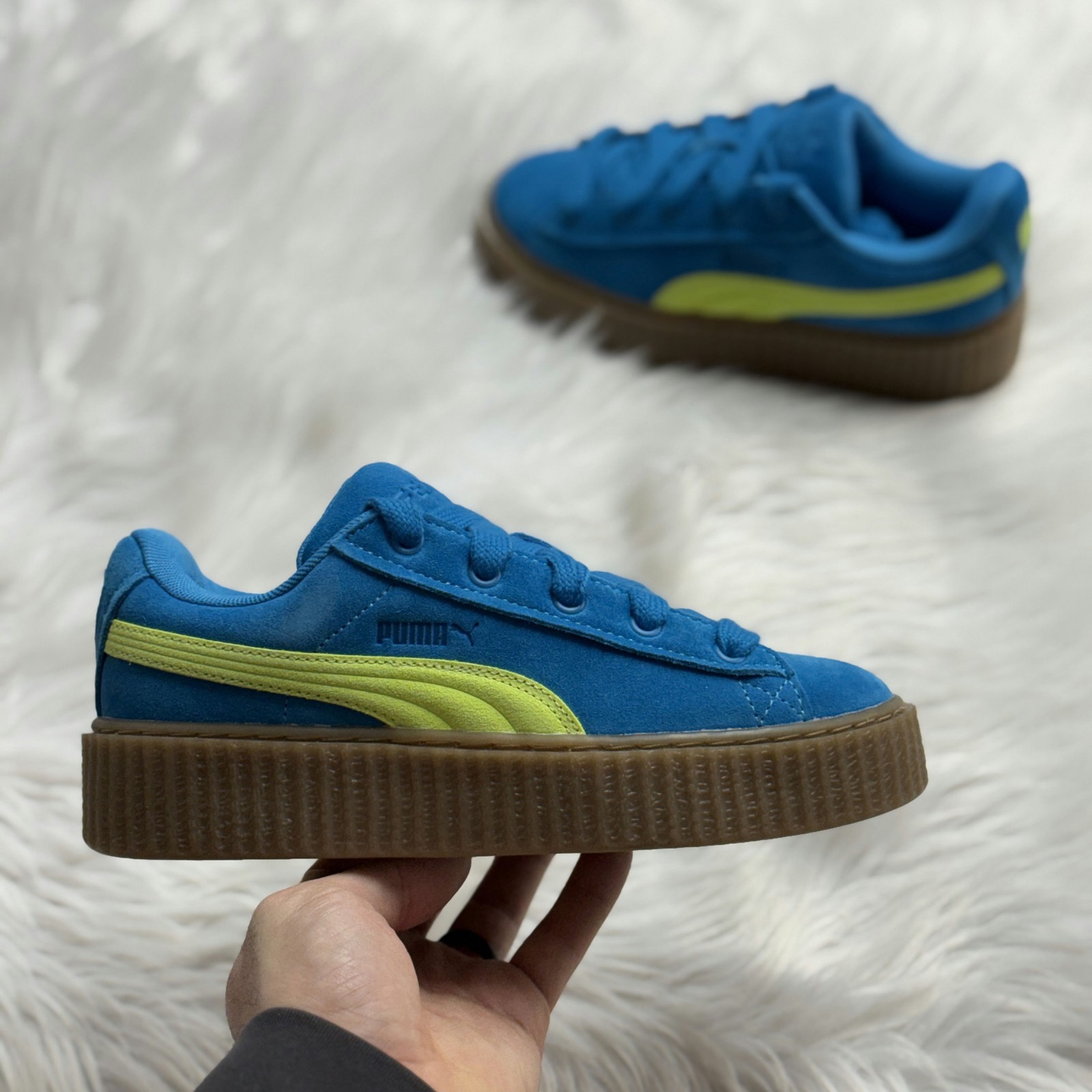 Puma Creeper Phatty Rihanna Fenty Speed Blue Womens 399332-02 NEW Multi Sz