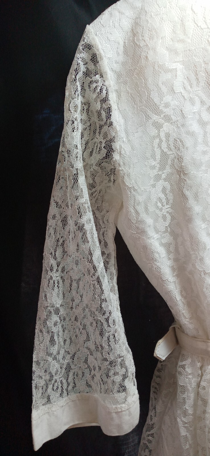 Vtg 50s Rose Lace Dress Peter Pan Collar ILGWU Union Made USA JUNIORS Sz 14