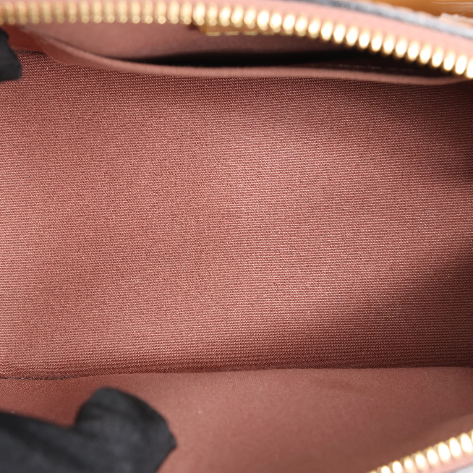 Louis Vuitton Alma BB Monogram Vernis 2Way Handbag in Brown M91585