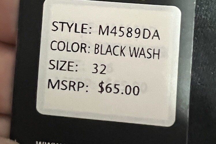 WAIMEA Black Distressed Lycra Stretch Jeans Men Skinny Fit 32×32 “New With Tags”