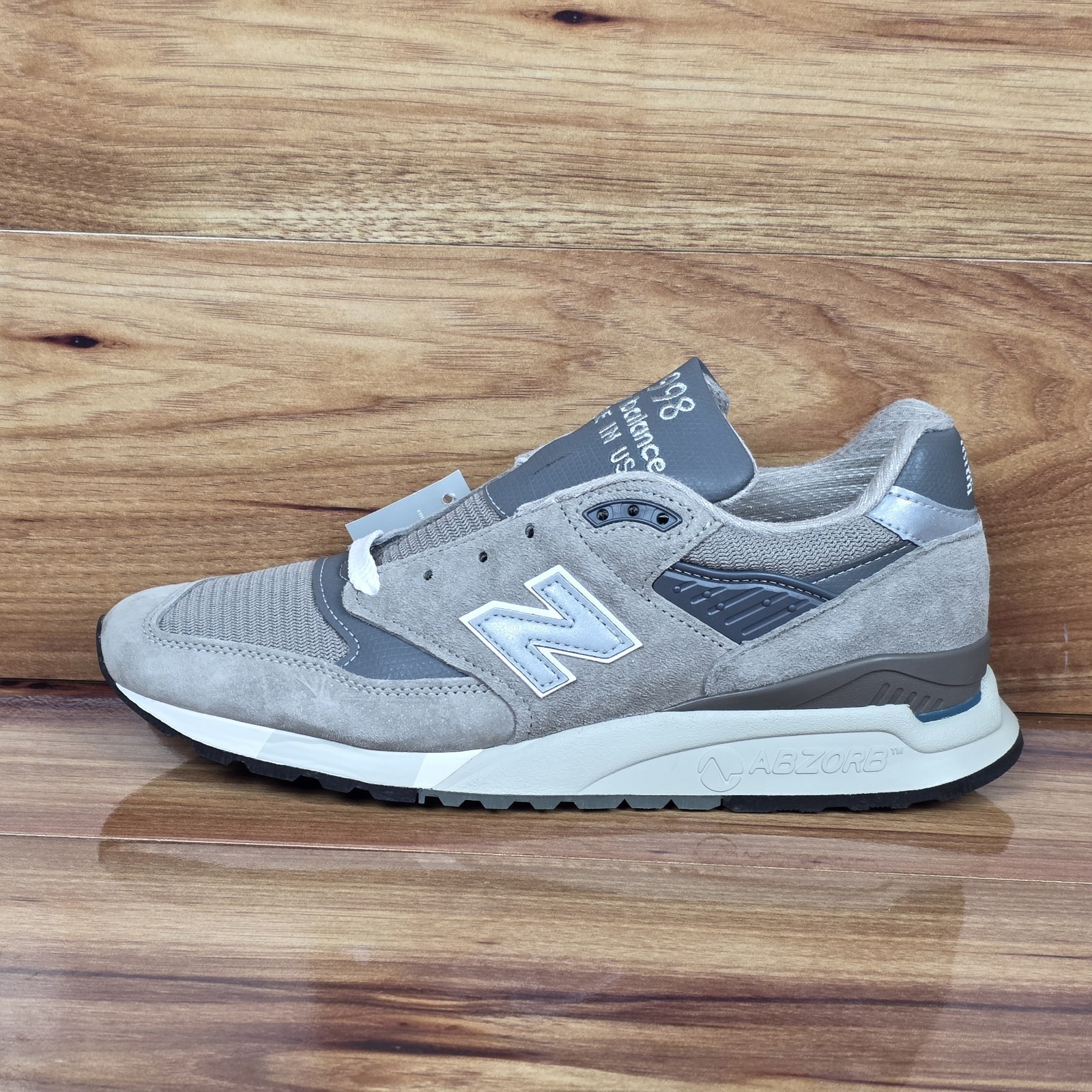 NEW! New Balance 998 Grey Reflective Silver Made in USA U998GR Men’s Size 9