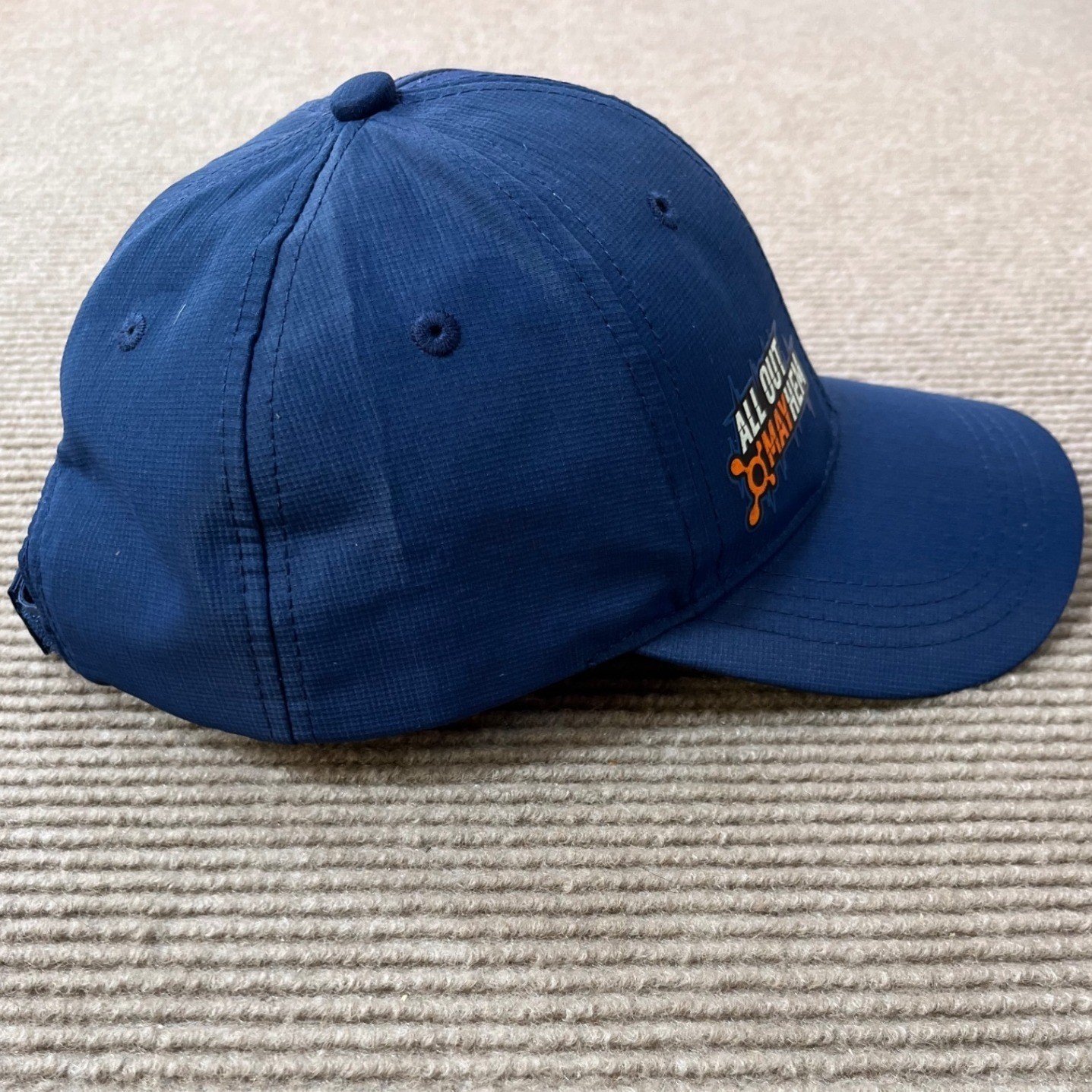 Orangetheory Fitness All Out Mayhem Navy Blue Performance Hat Adjustable